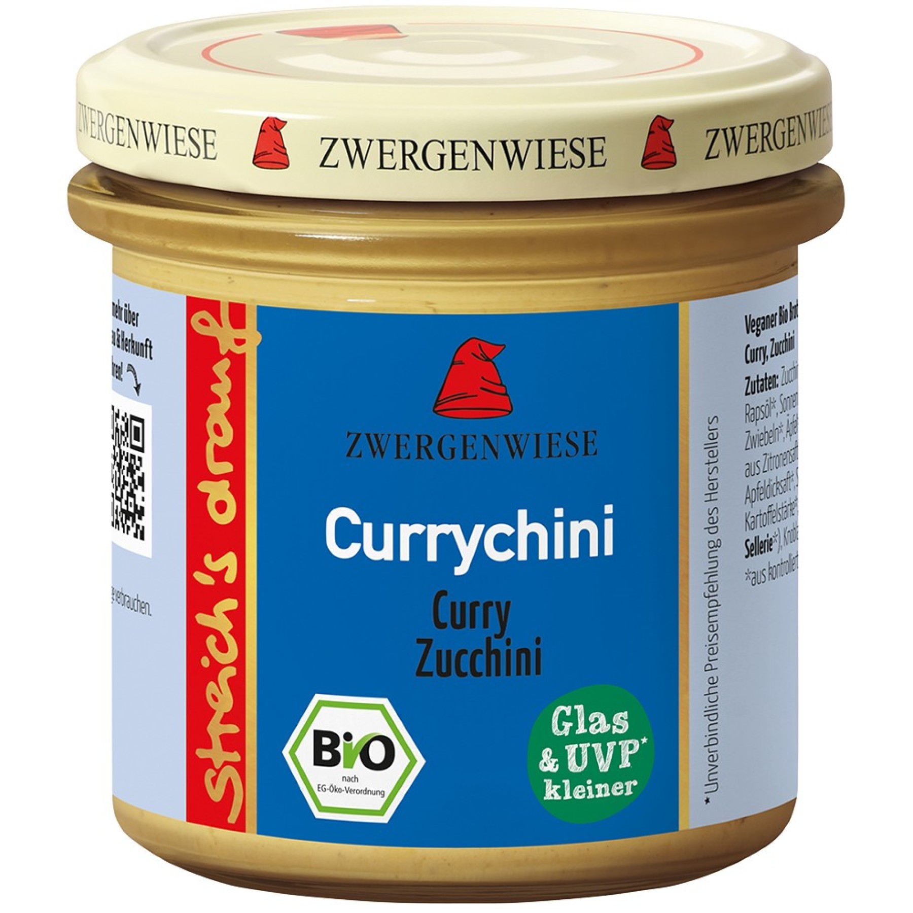 Crema tartinabila bio cu curry si zucchini fara gluten - 135 g