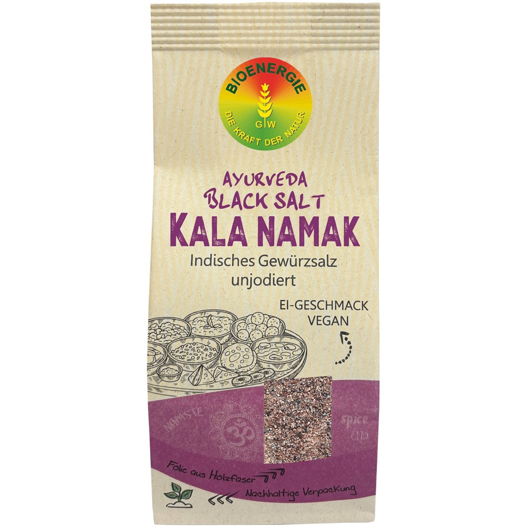 Sare neagra fina neiodata Ayurveda Kala Namak - 200 g