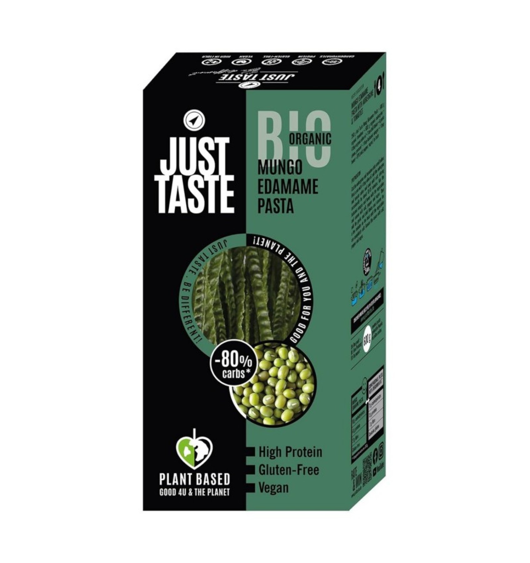ECO/BIO Fettucini din mung si edamame 250gr