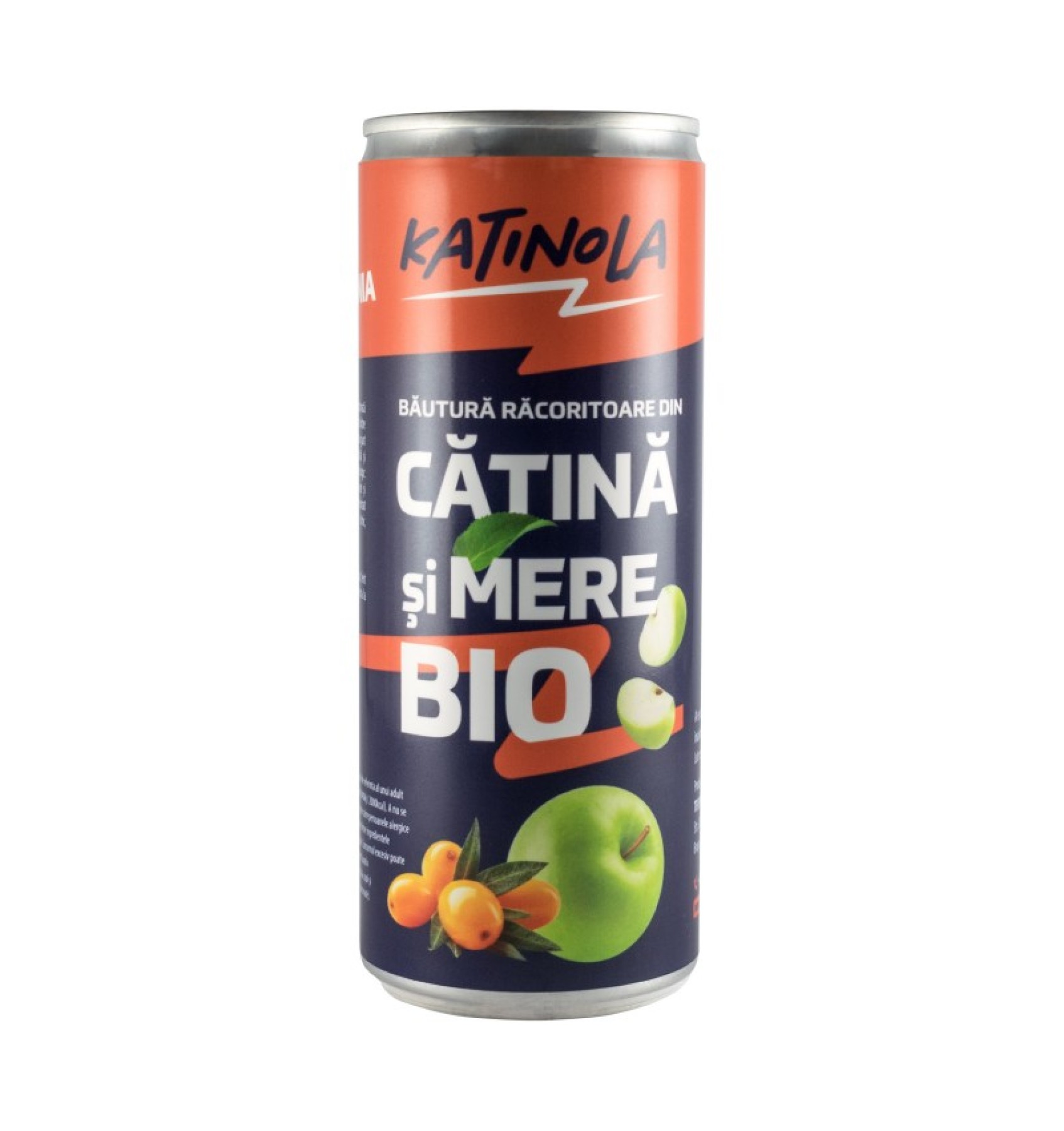 ECO/BIO Bauturi racoritoare carbogazoasa cu catina si mere 200ml