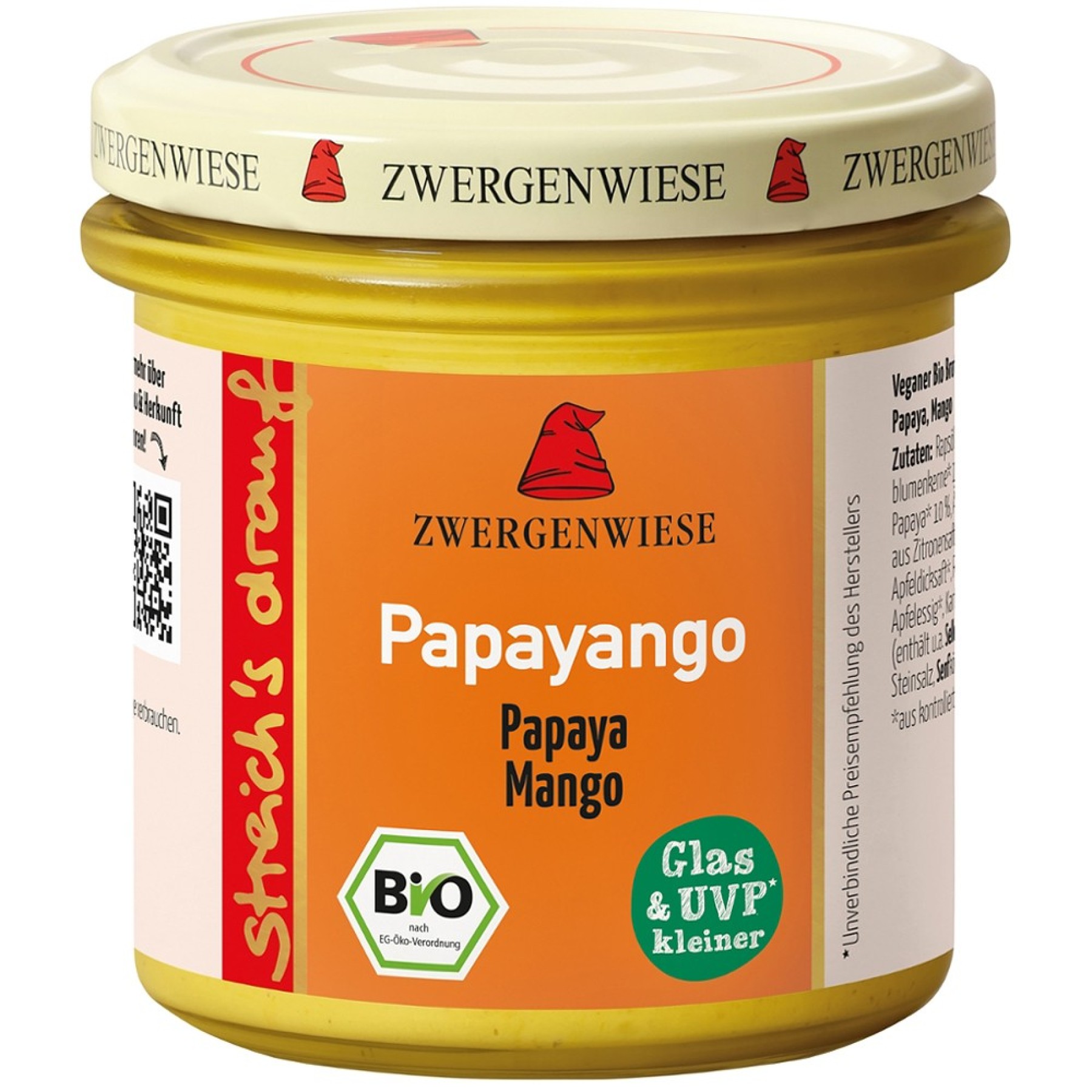 Cremă tartinabilă bio vegetală Papayango, 135g