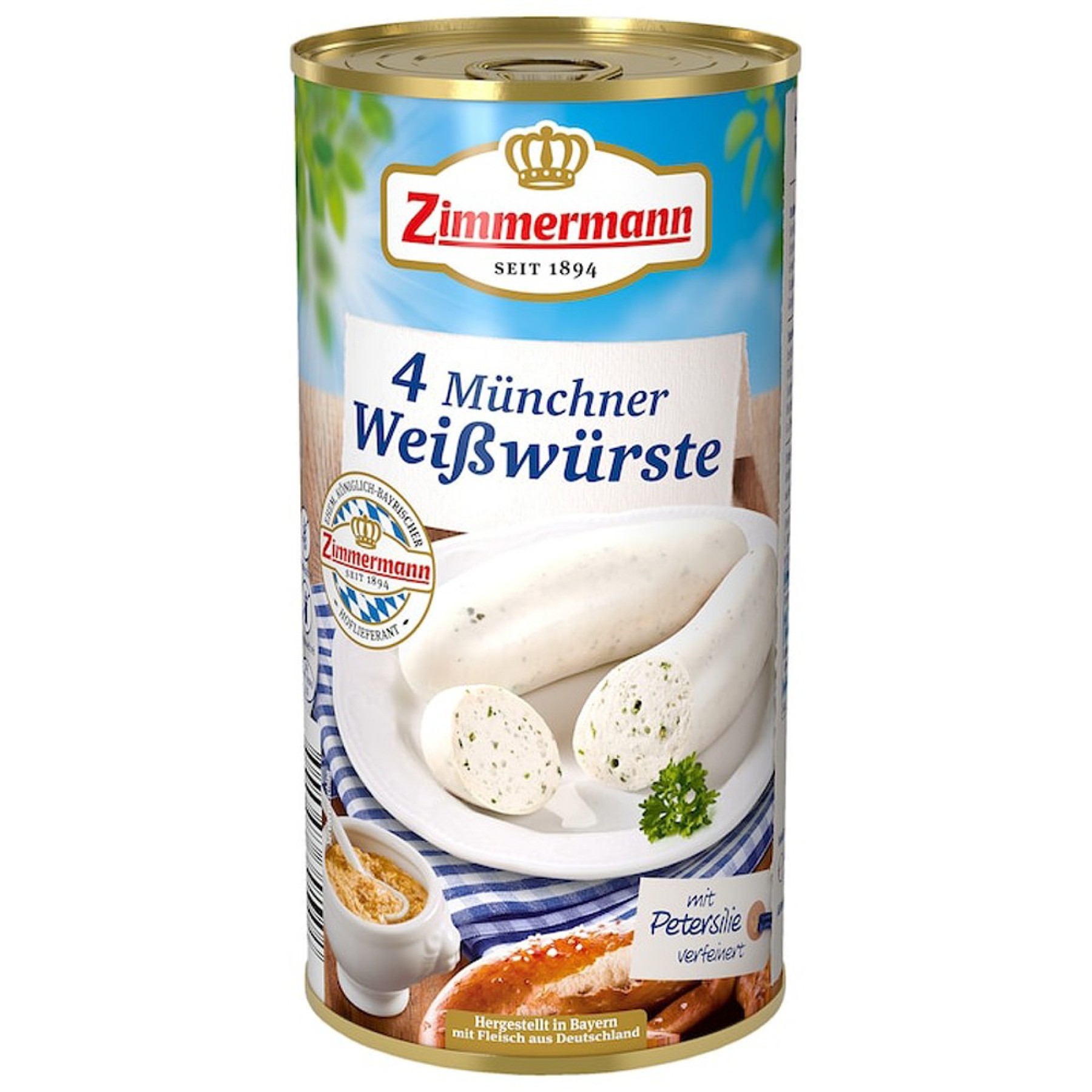 Crenvursti albi bio Munchen fara gluten - 530 g