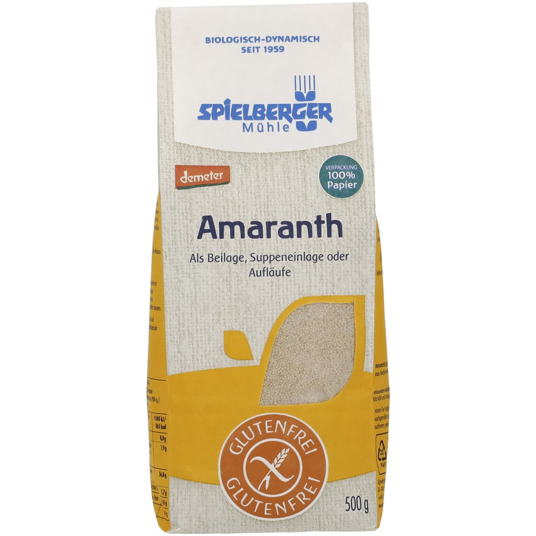 Amarant bio fara gluten - 500 g