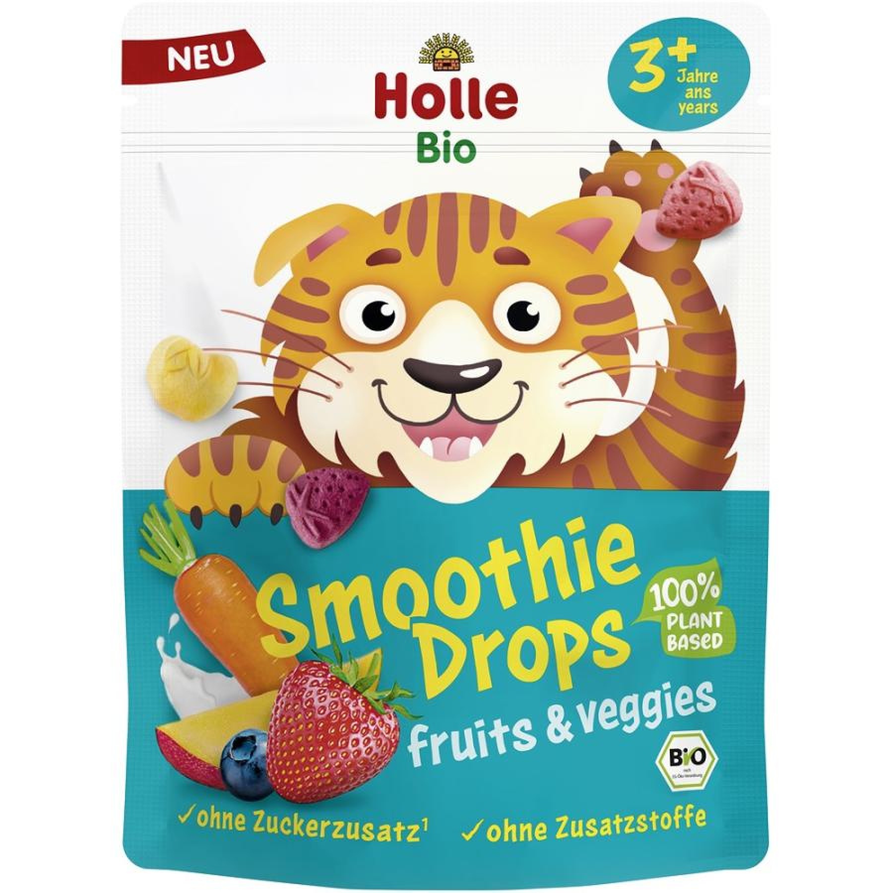 Gustare bio din fructe si legume pentru copii 3 ani - 15 g