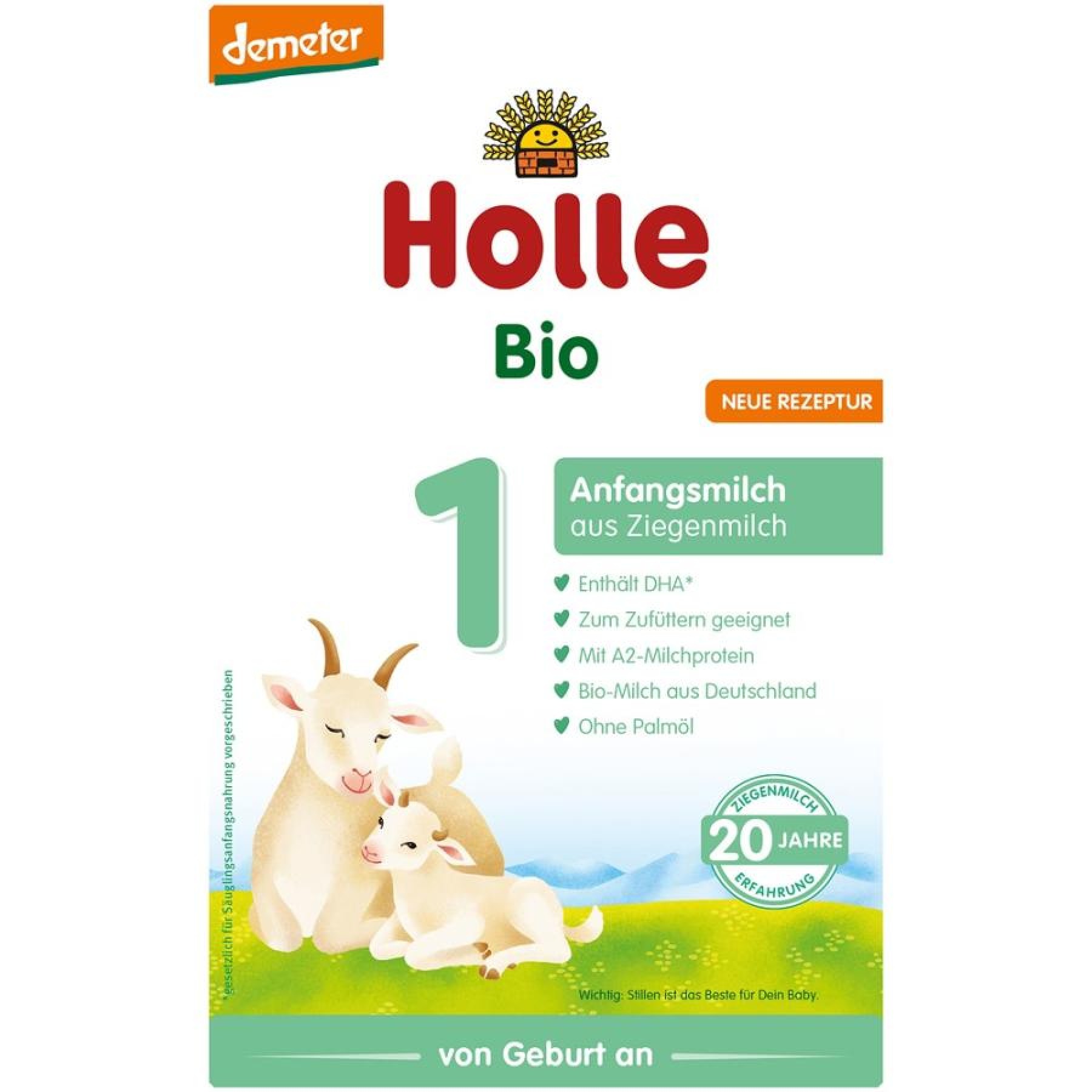 Lapte praf bio de capra pentru sugari de la nastere Formula 1 - 400 g