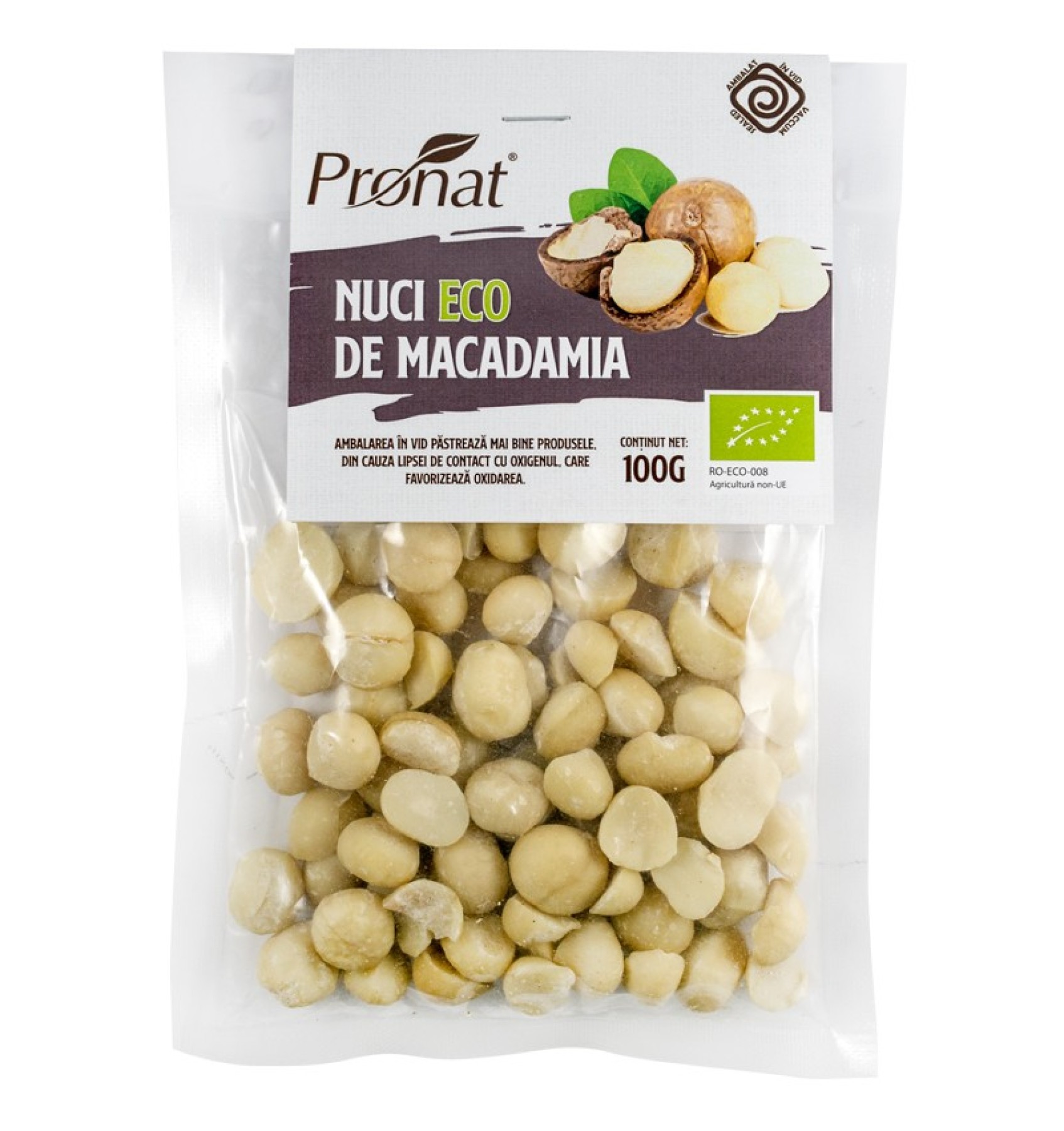 ECO/BIO Nuci Macadamia - crude- 100gr