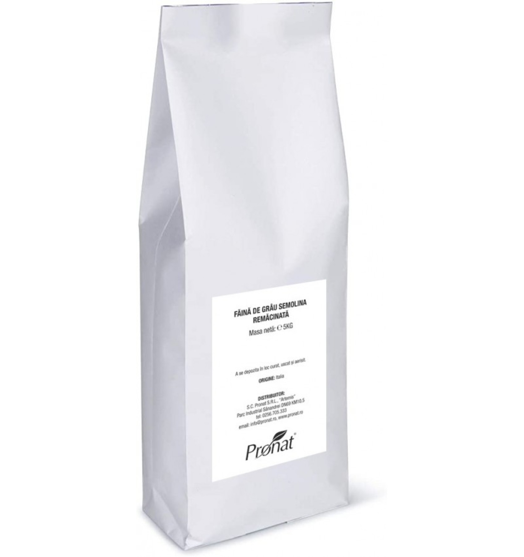 FAINA DE GRAU DUR SEMOLINA - REMACINATA, 5KG