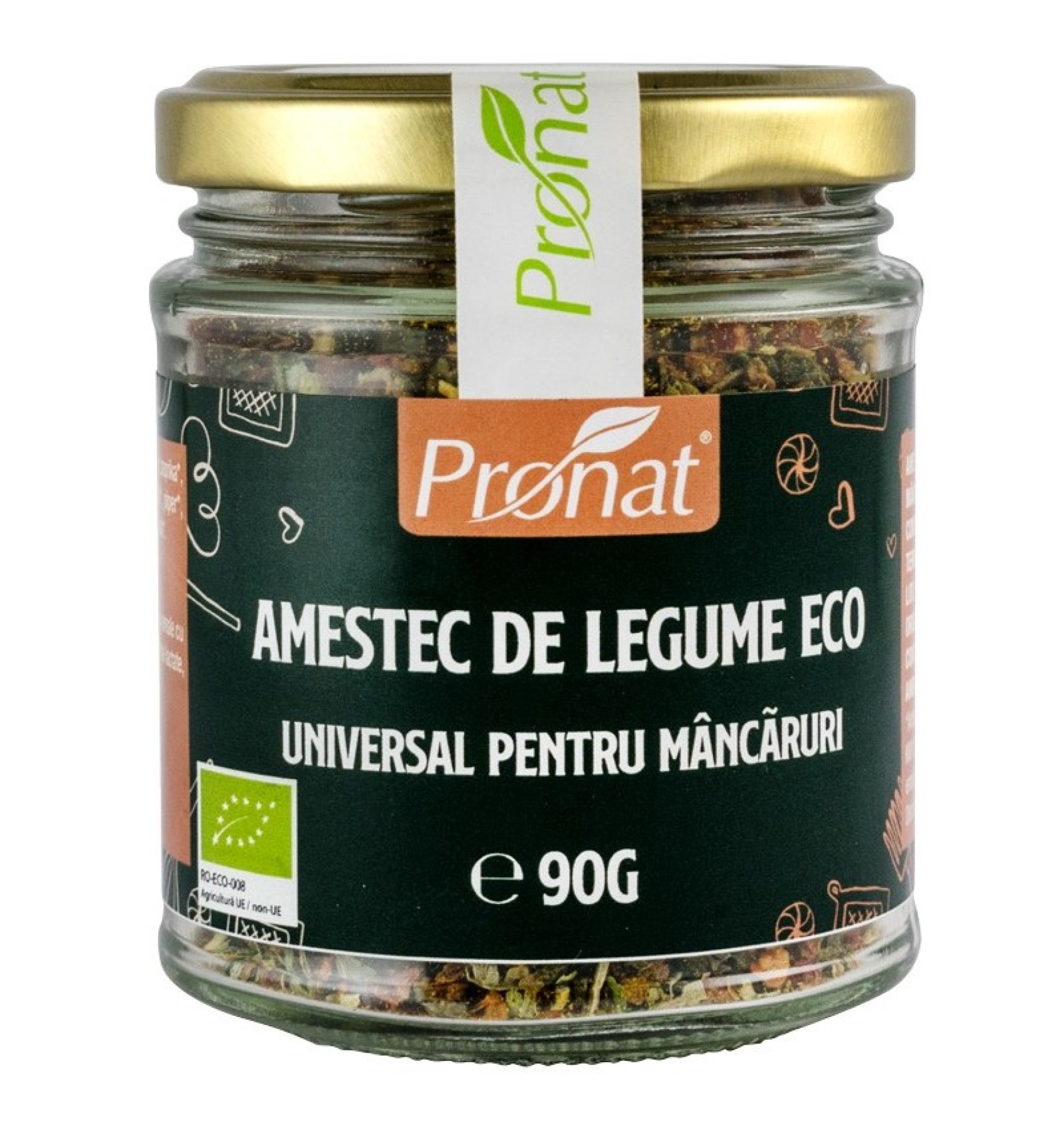 AMESTEC DE CONDIMENTE BIO, ADAOS UNIVERSAL PENTRU MANCARURI, 90G