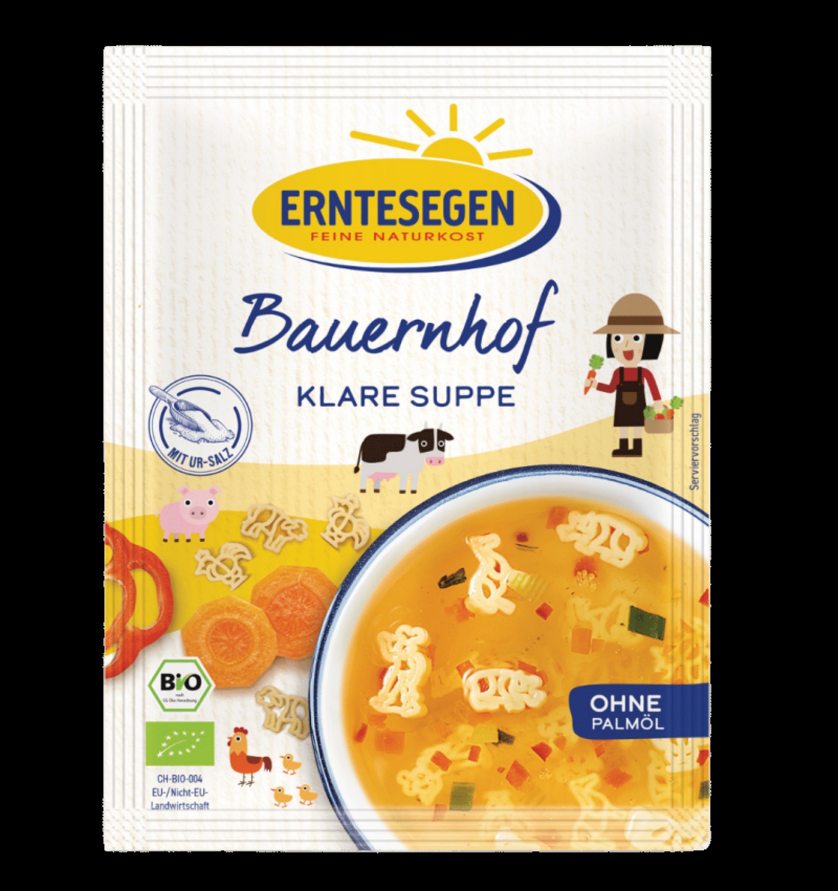 ECO/BIO Supa de legume cu paste pt copii 55gr