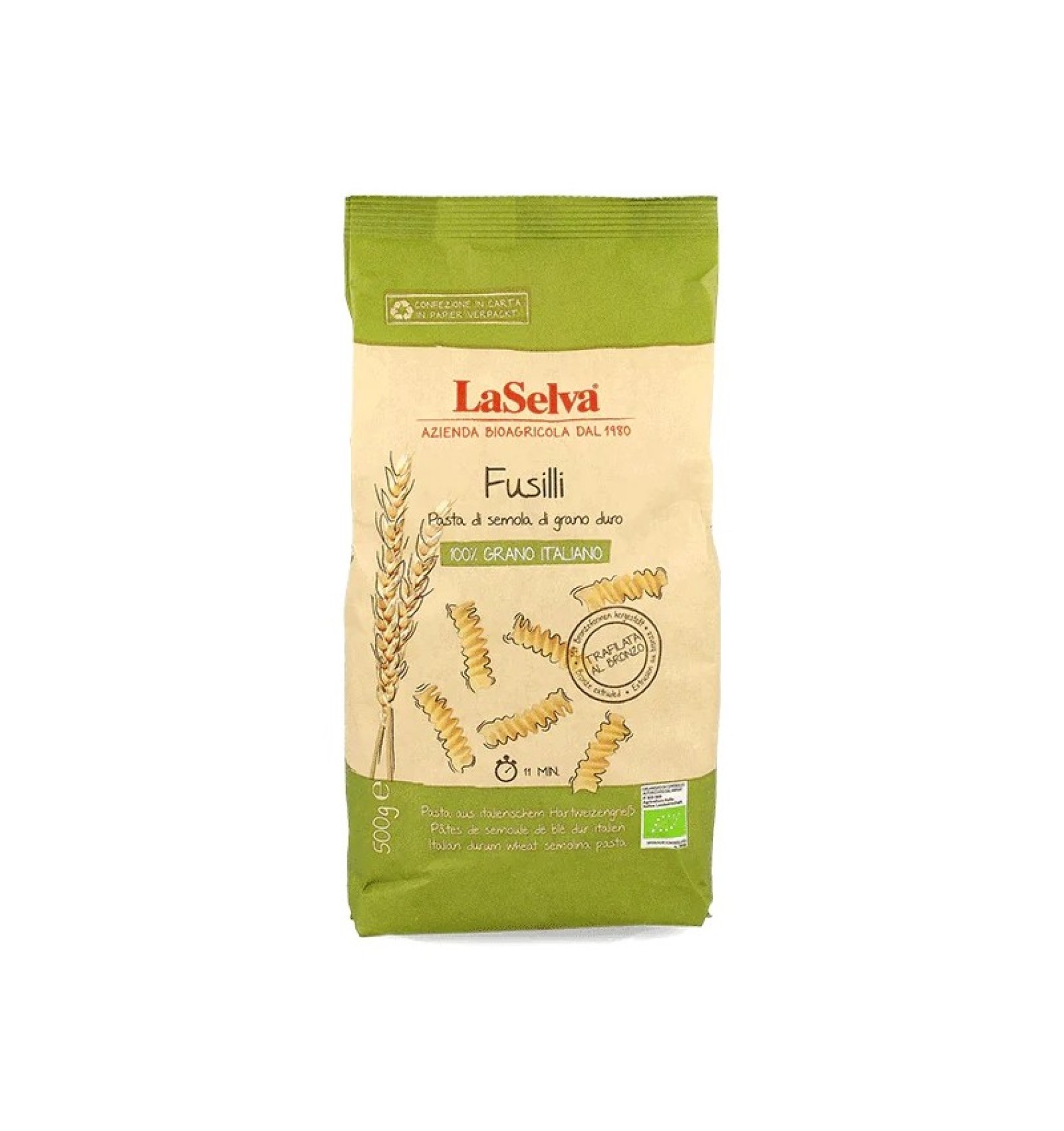 ECO/BIO Paste din grau dur- fusili- 500gr