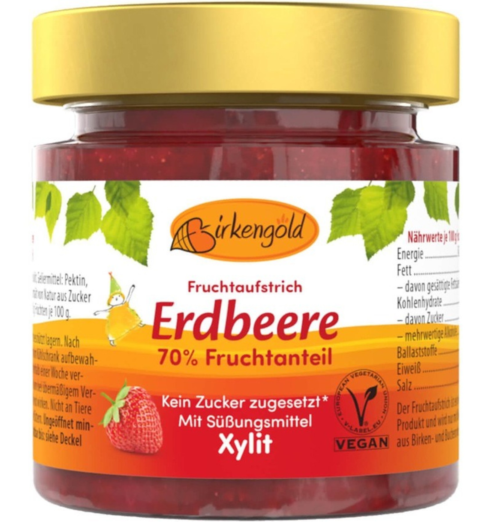 Gem de capsuni, 200g Birkengold