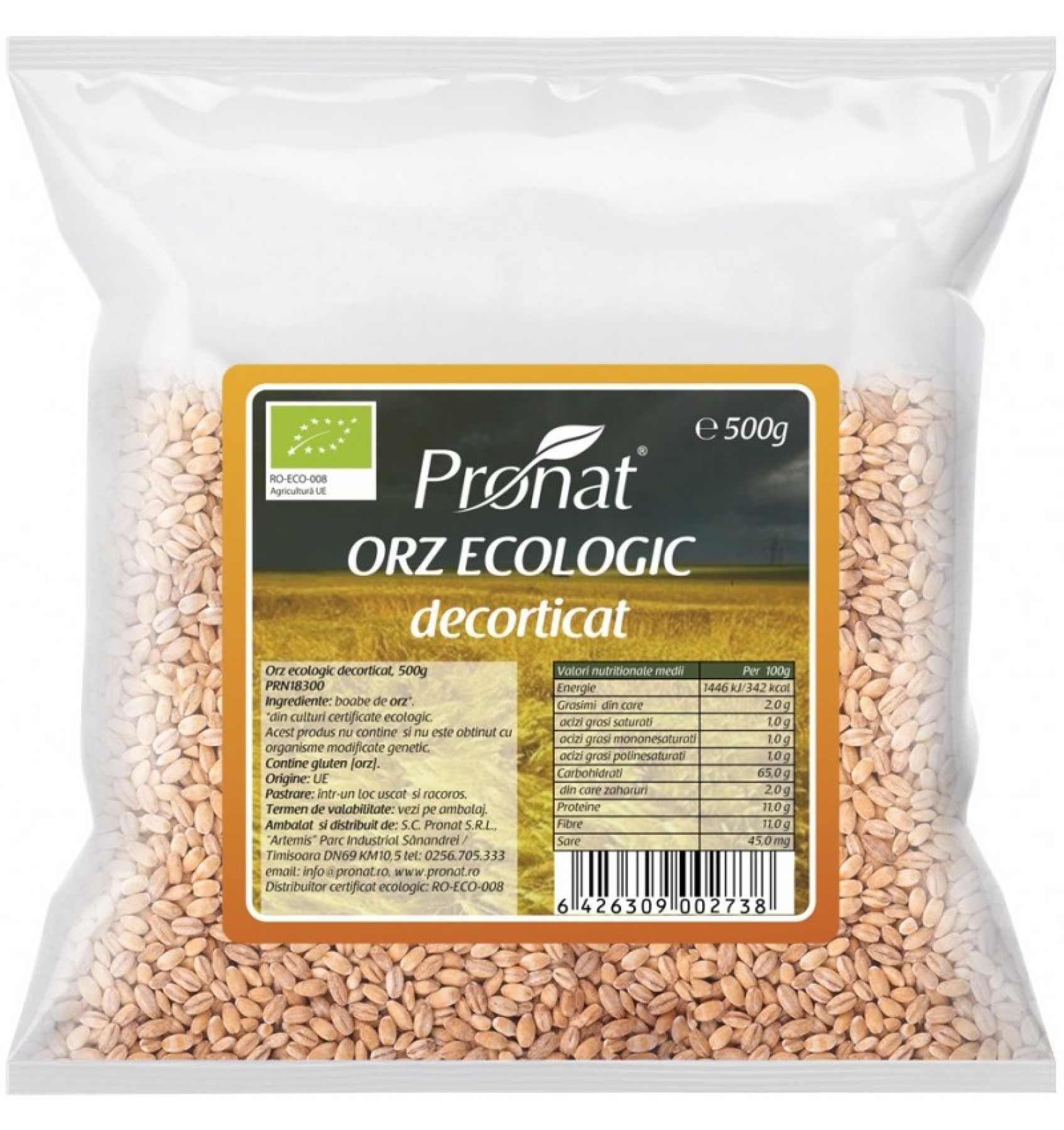 Orz Bio decorticat, 500 g