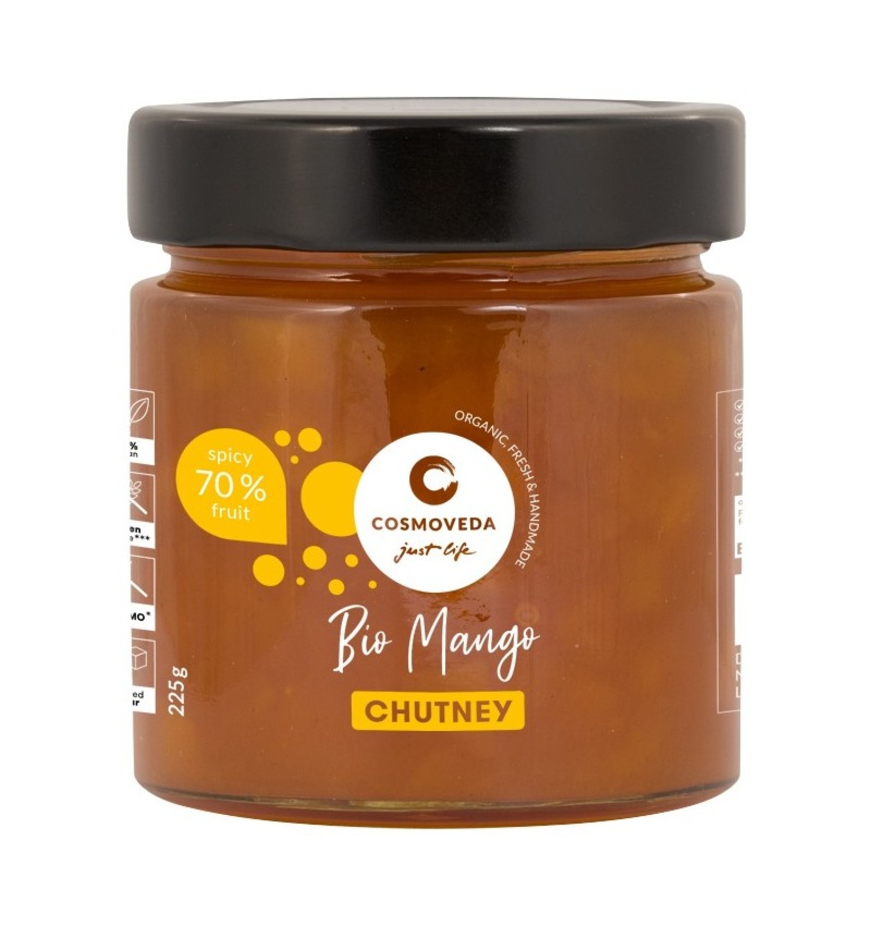 Chutney bio de mango, 225 g COSMOVEDA