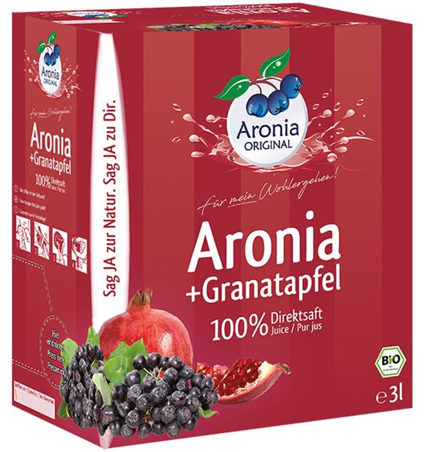 Suc BIO pur de Aronia cu Rodie, 3L Aronia Original