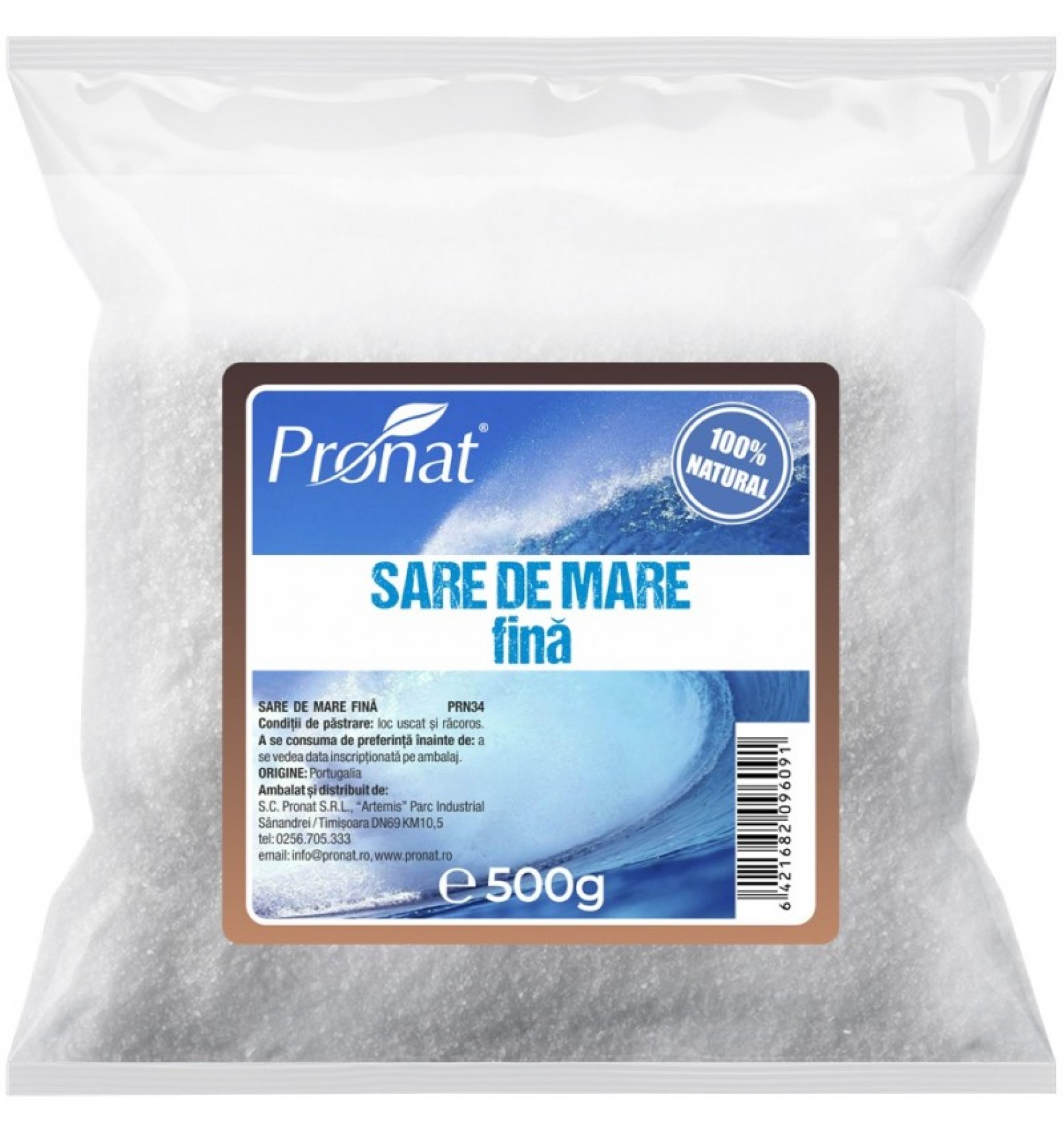 Sare de mare, fina, 500 g