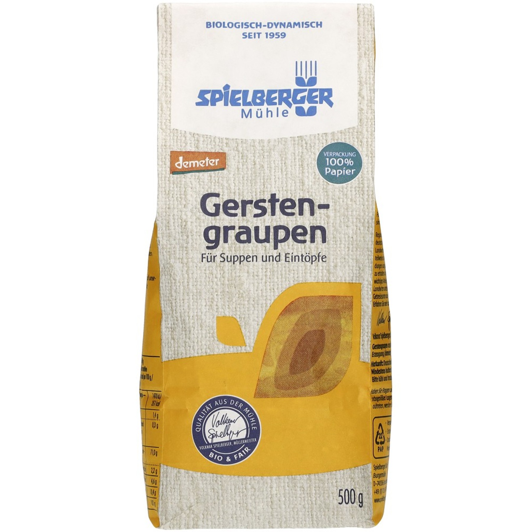 Orz bio decorticat - 500 g