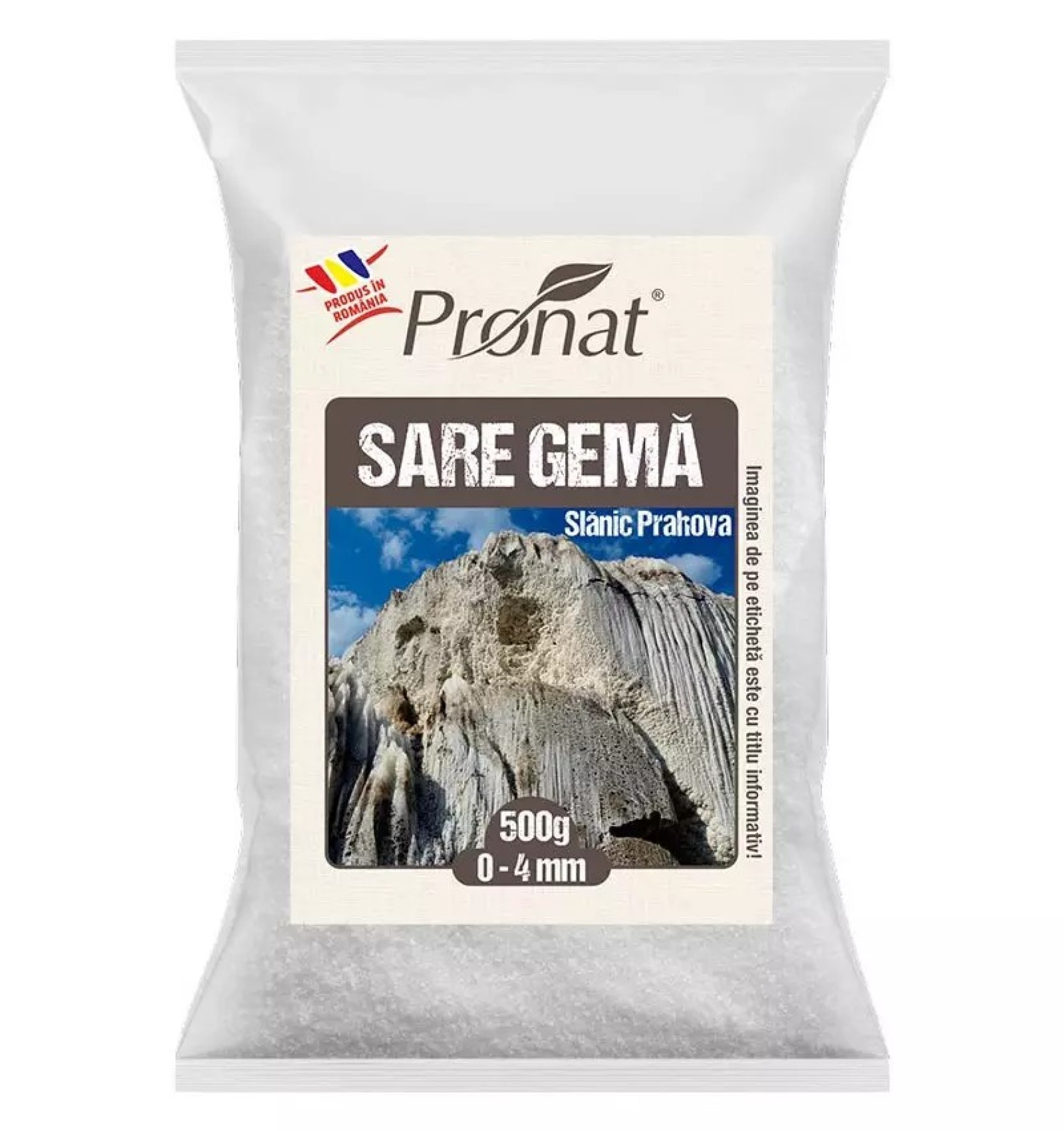 Sare alimentara Slanic Prahova gema 0-4 , 500gr