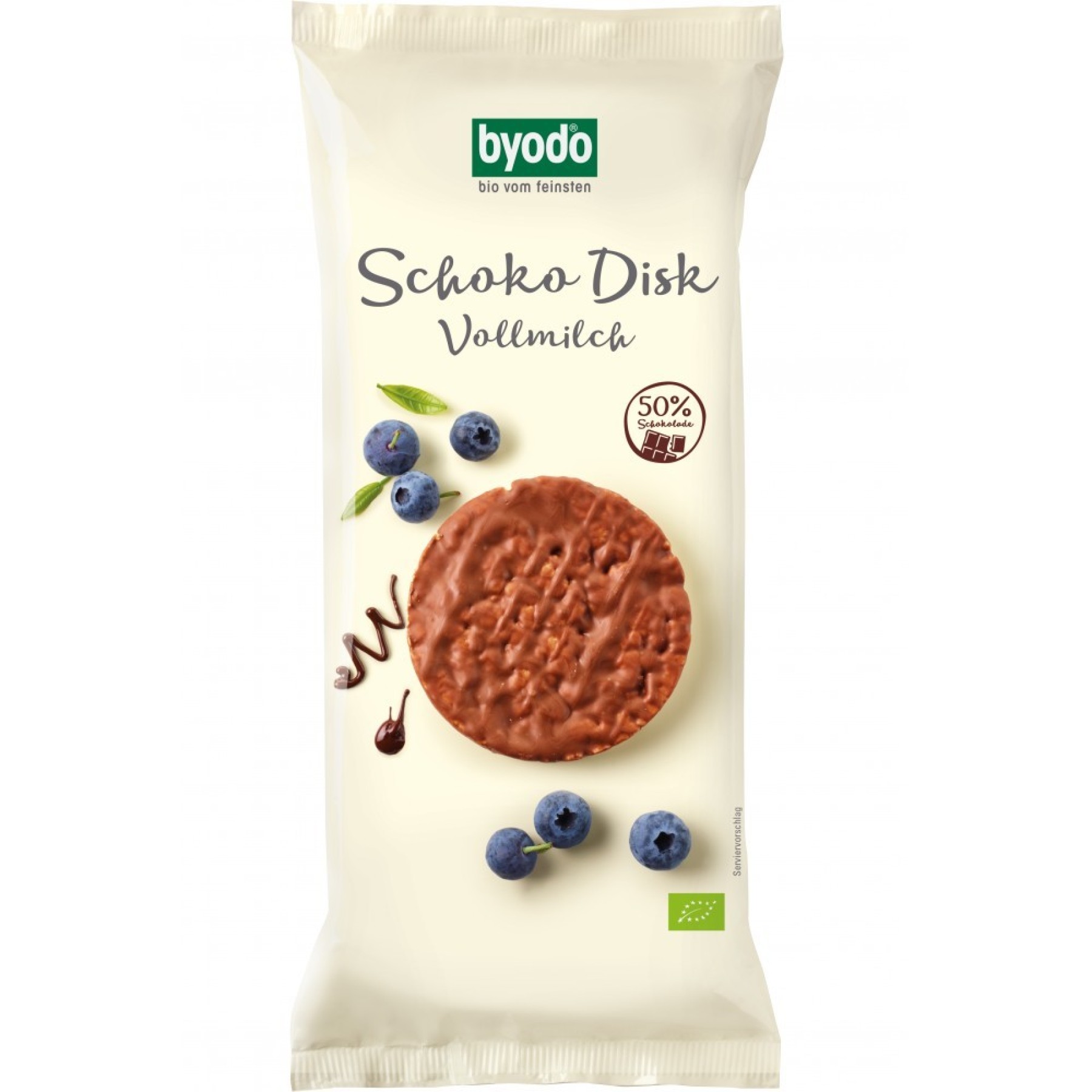 Rondele bio din orez integral cu ciocolata cu lapte - 65 g