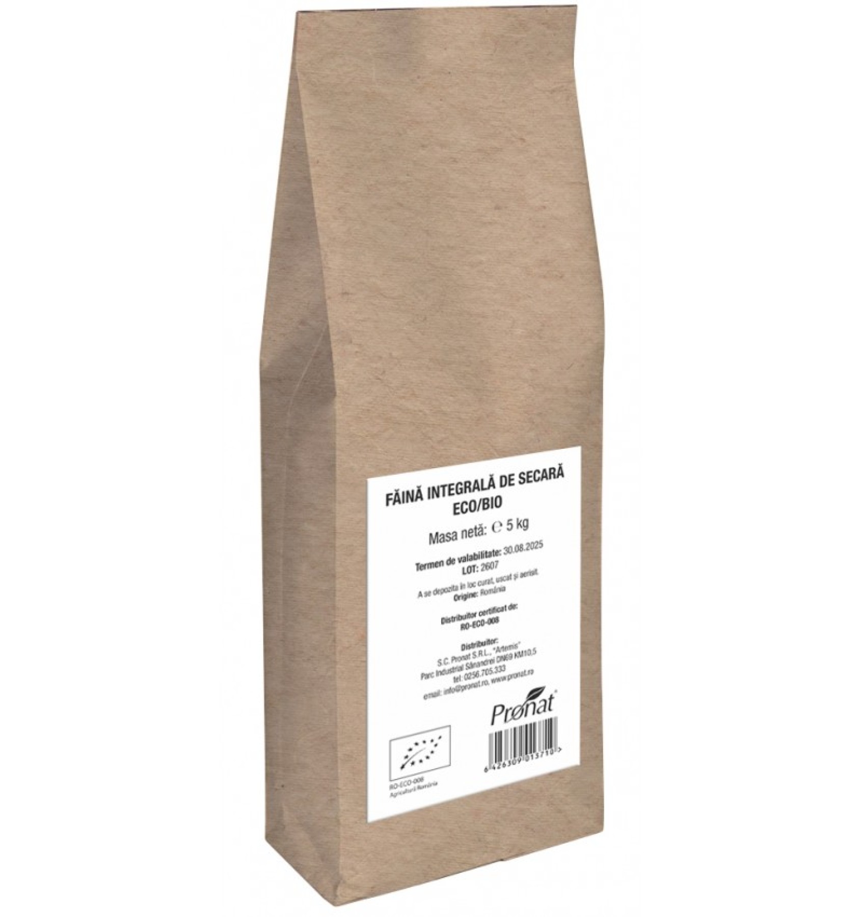 ECO/BIO Faina integrala de secara 5kg