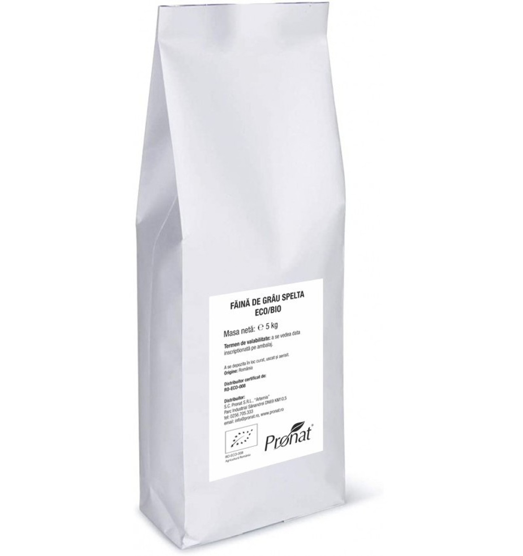 Faina integrala de Grau Spelta Bio, 5 kg