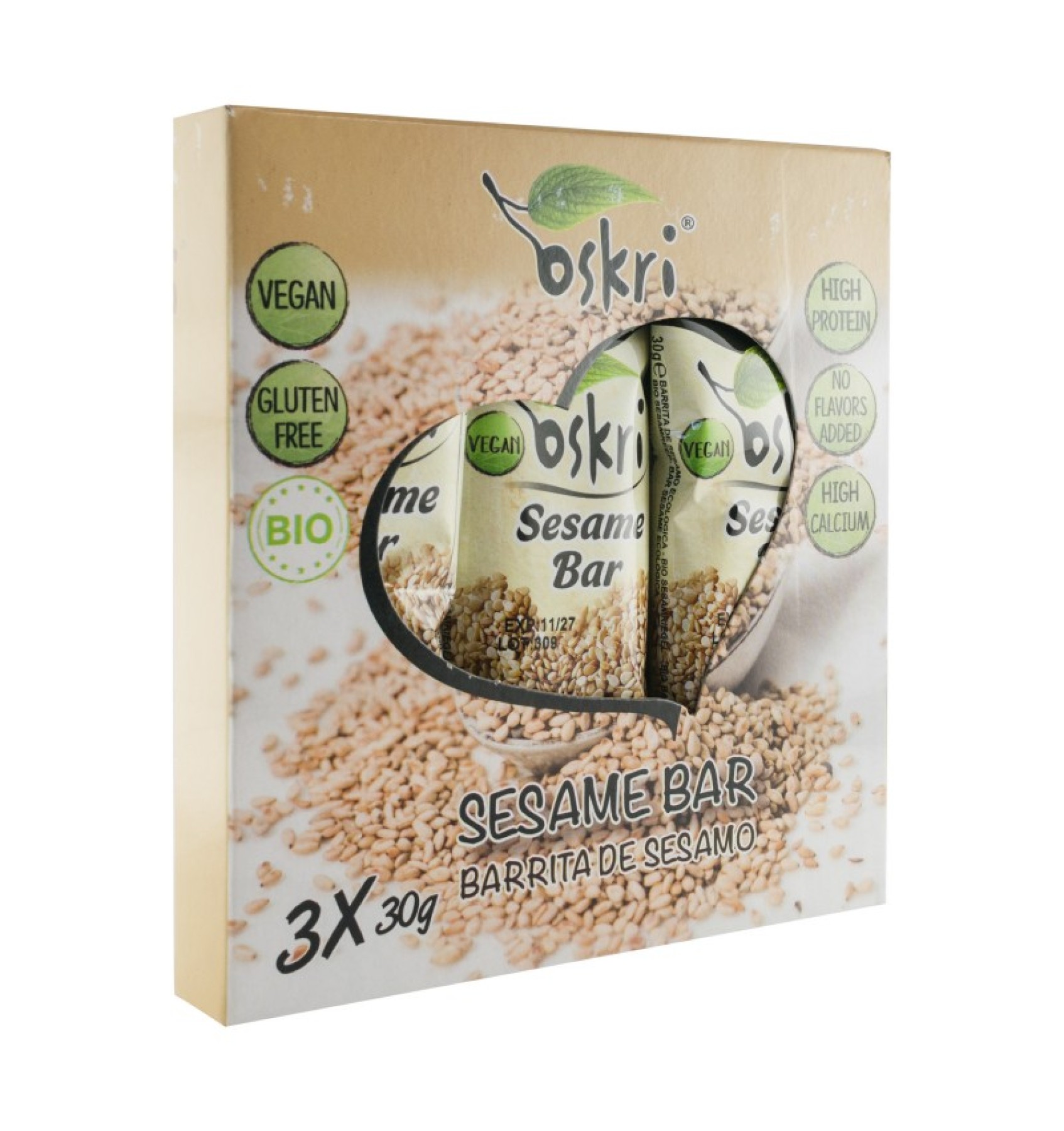 ECO/BIO Batoane din susan 3*30g, 90g