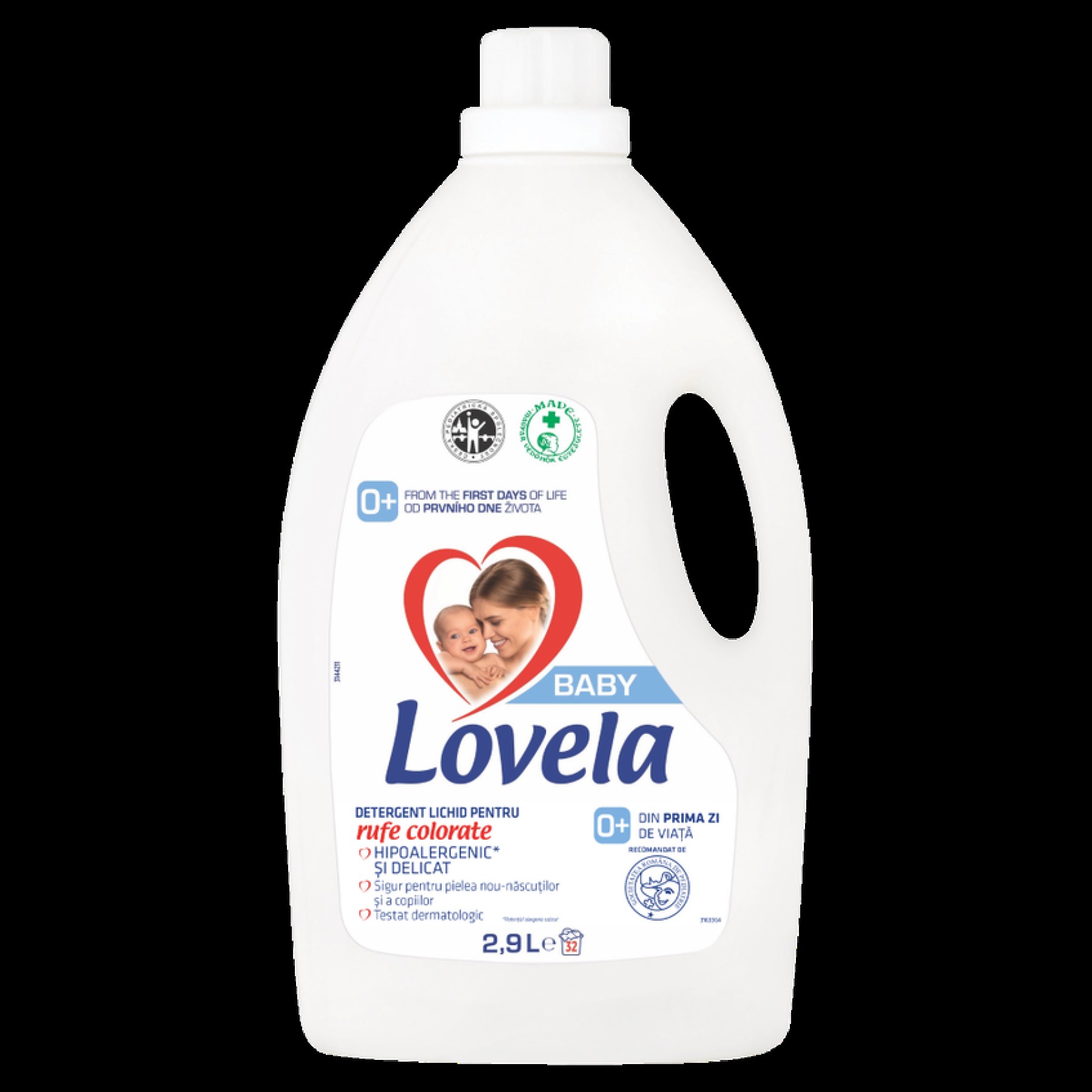 Detergent lichid Lovela Baby, pentru rufe colorate, 2.9L