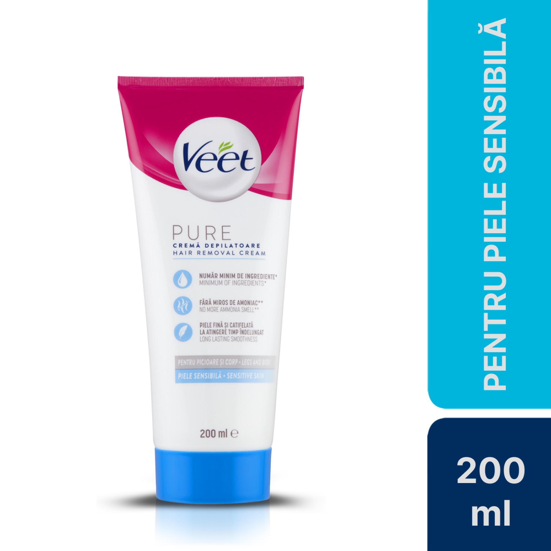 Crema depilatoare Veet piele sensibila, 200 ml