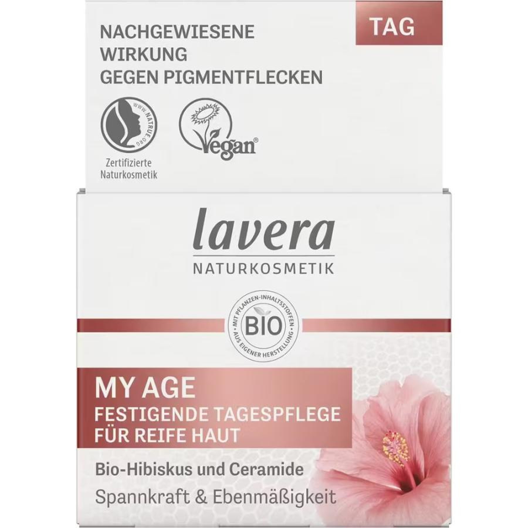 Crema de zi regeneranta My Age cu hibiscus bio si ceramide - 50 ml