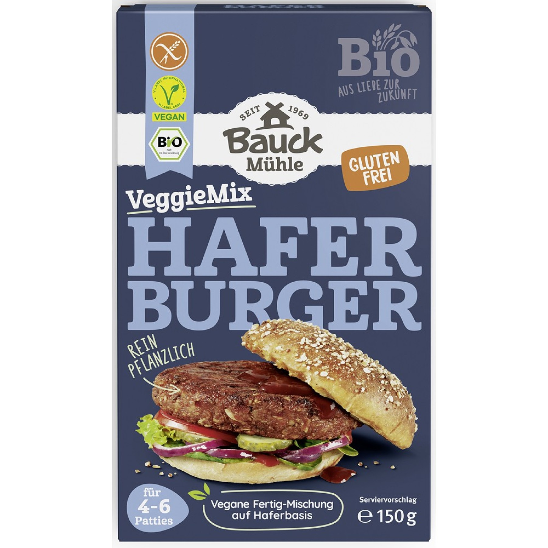 Mix bio vegan pentru burger din ovaz fara gluten - 150 g