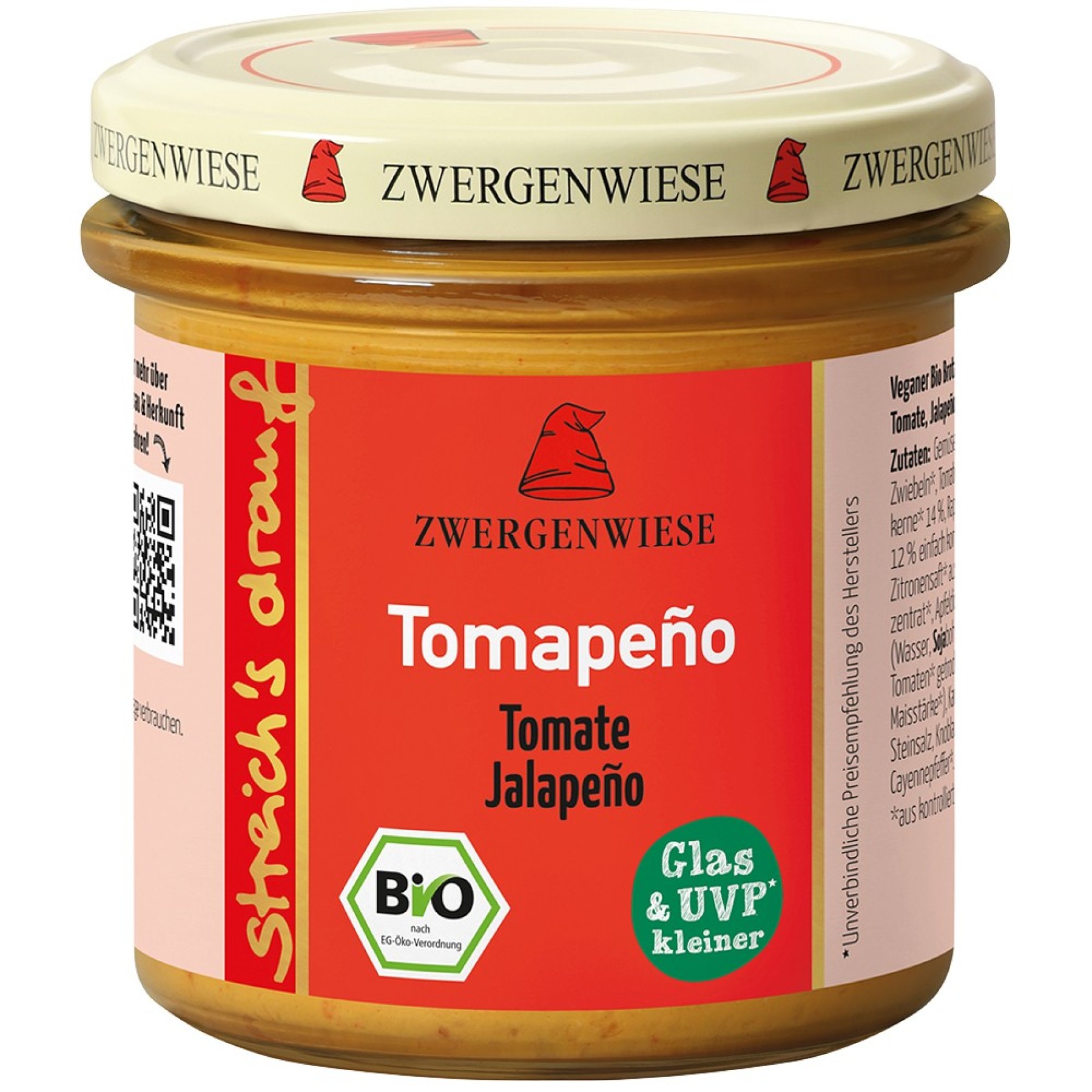 Crema tartinabila bio cu rosii si ardei Jalapeno - 135 g