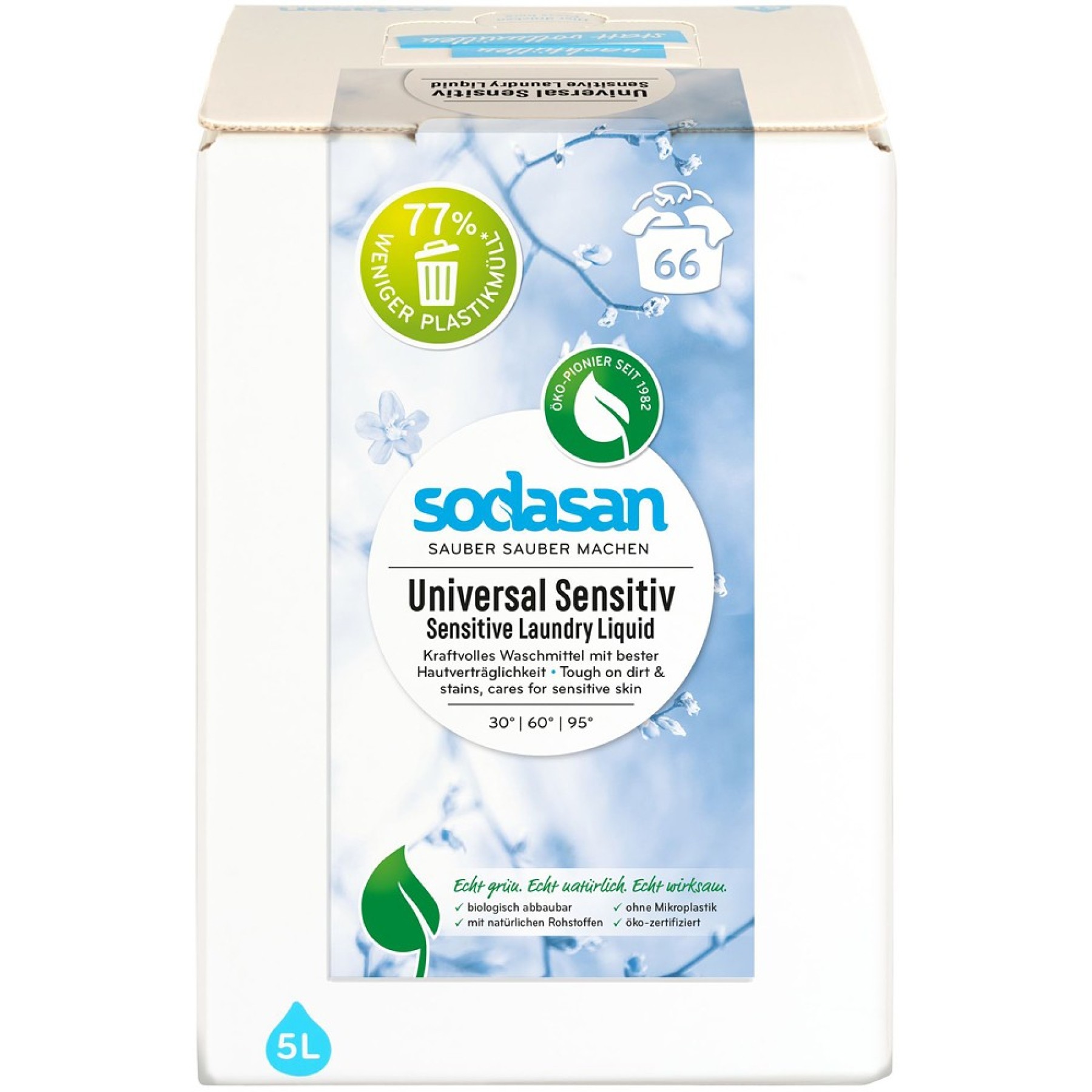 Detergent lichid bio universal sensitiv Bag-in-Box - 5 L