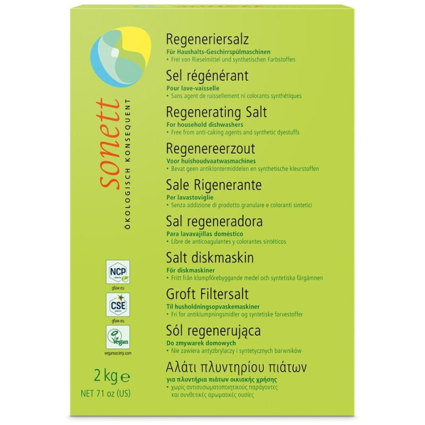 Sare regeneranta pentru masina de spalat vase - 2 kg