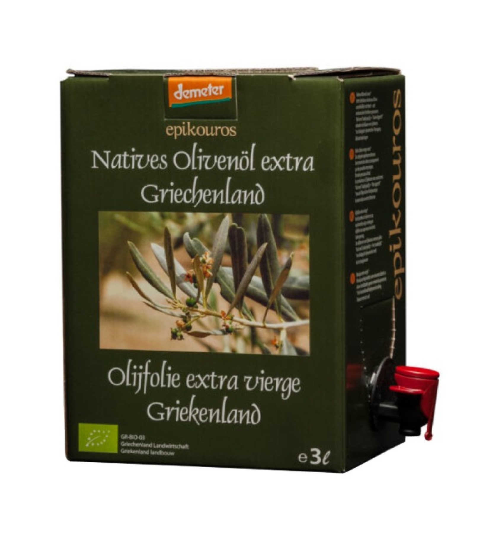 ECO/BIO Ulei de masline extravirgin origine Grecia, 3l