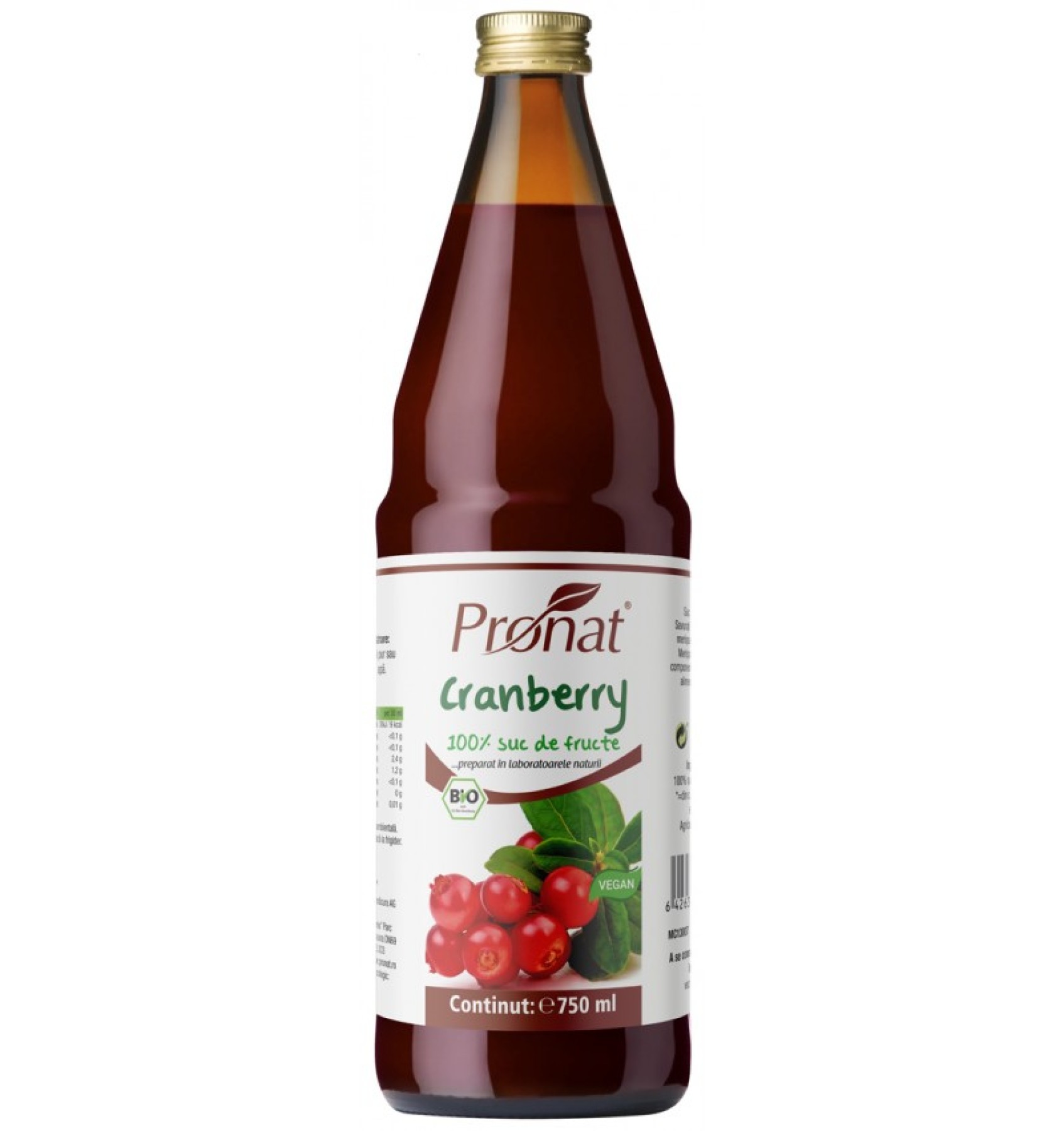 ECO/BIO Suc pur de merisoare 750ml