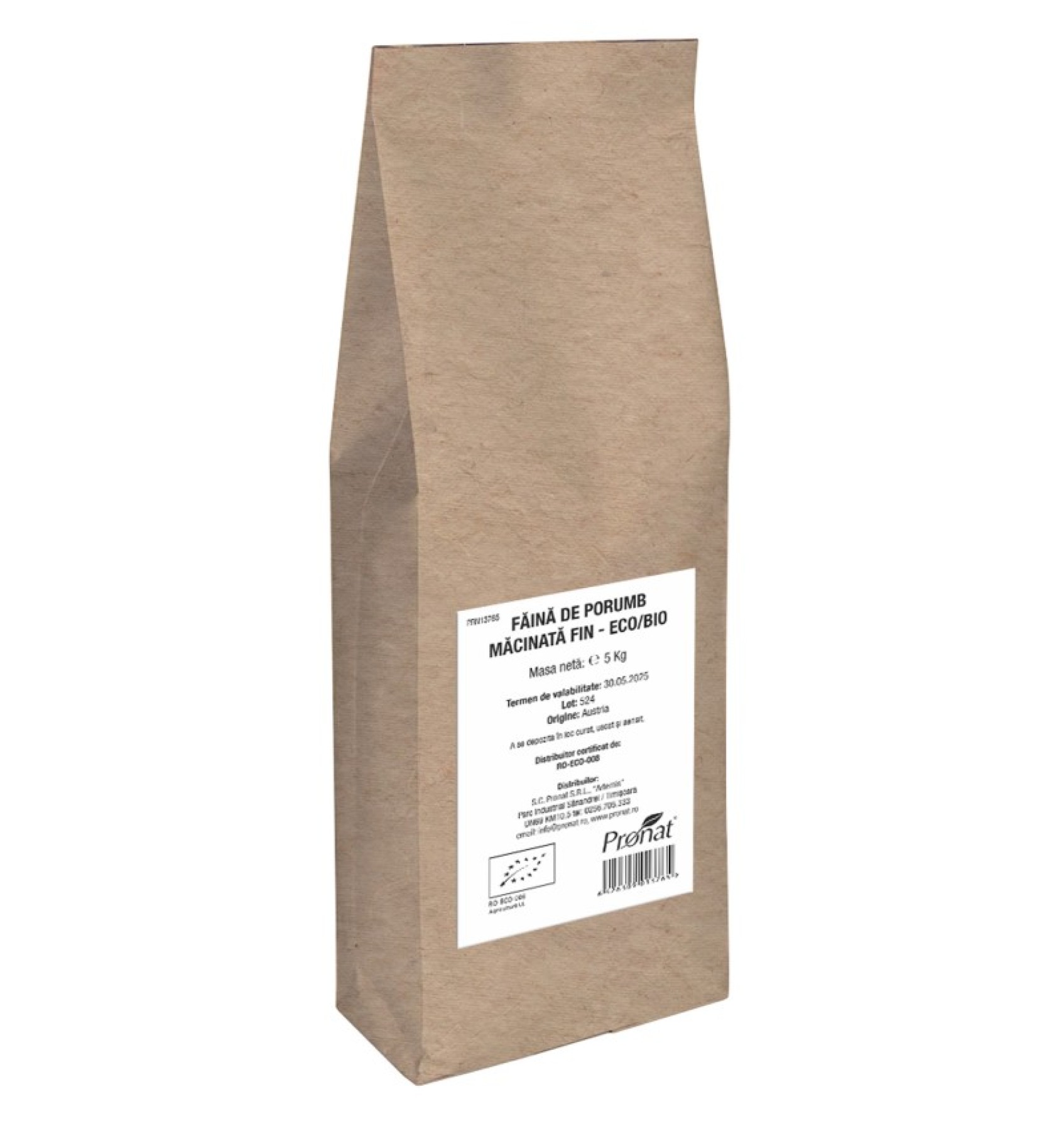 ECO/BIO Faina de porumb macinata fin 5kg