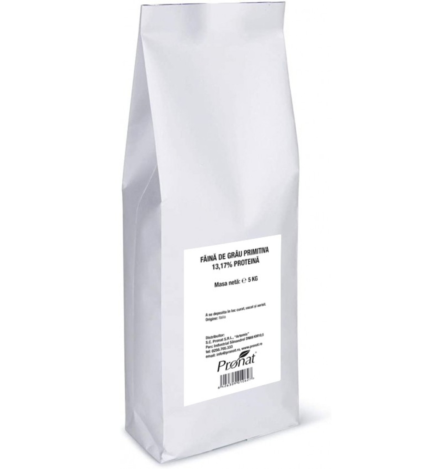 FAINA DE GRAU PRIMITIVA - 14% PROTEINĂ, 5KG