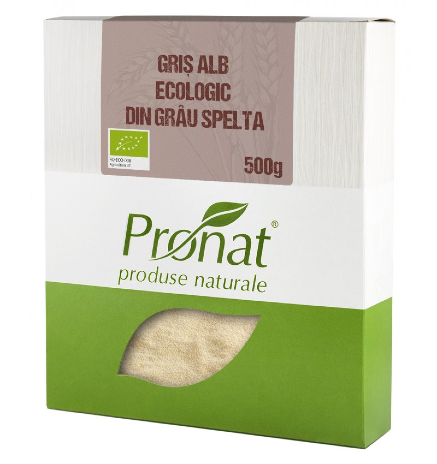 ECO/BIO Gris alb din grau spelta 500gr