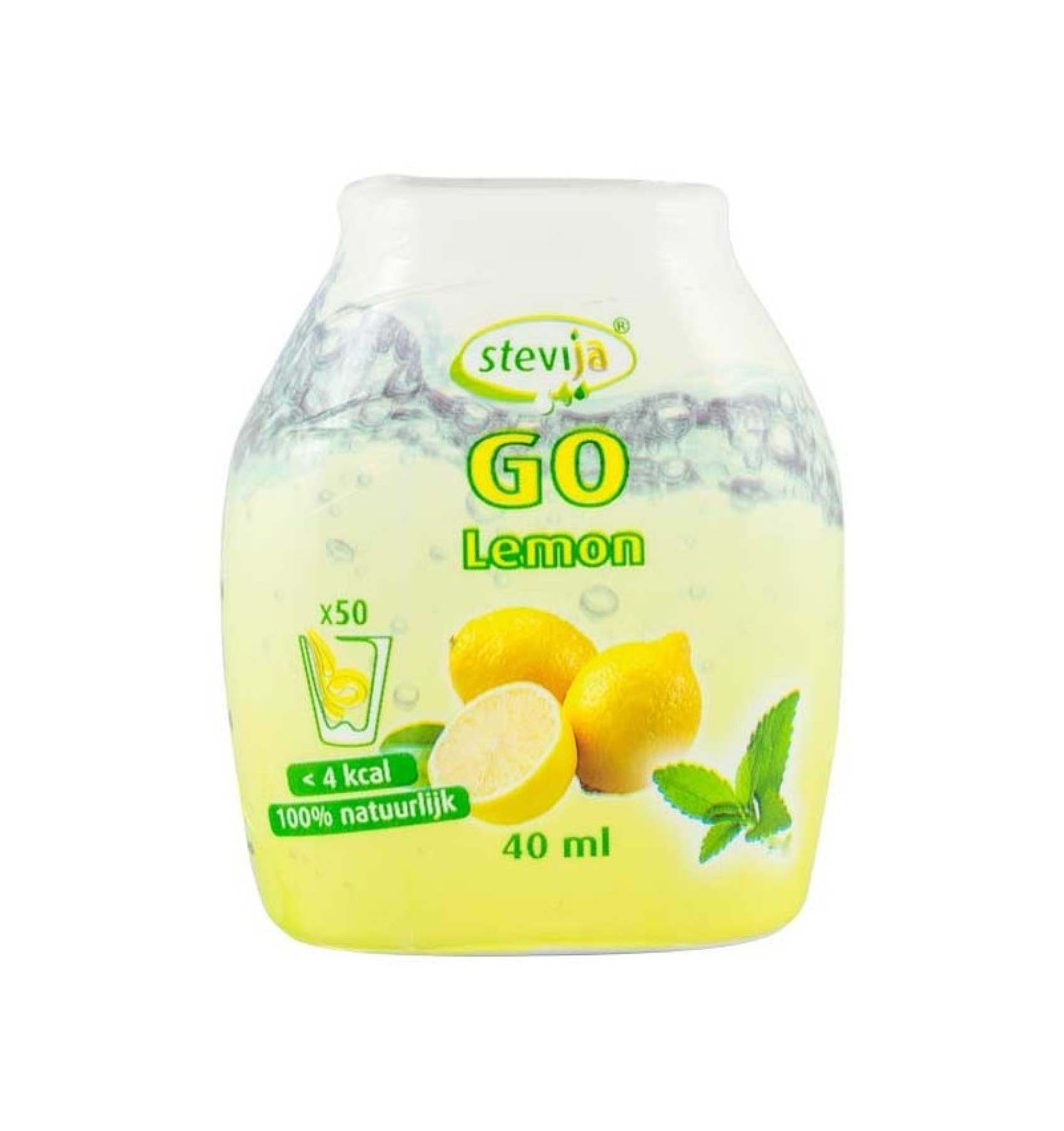 SteviJa GO - Indulcitor pe baza de stevie cu aroma de lamaie, 40 ml