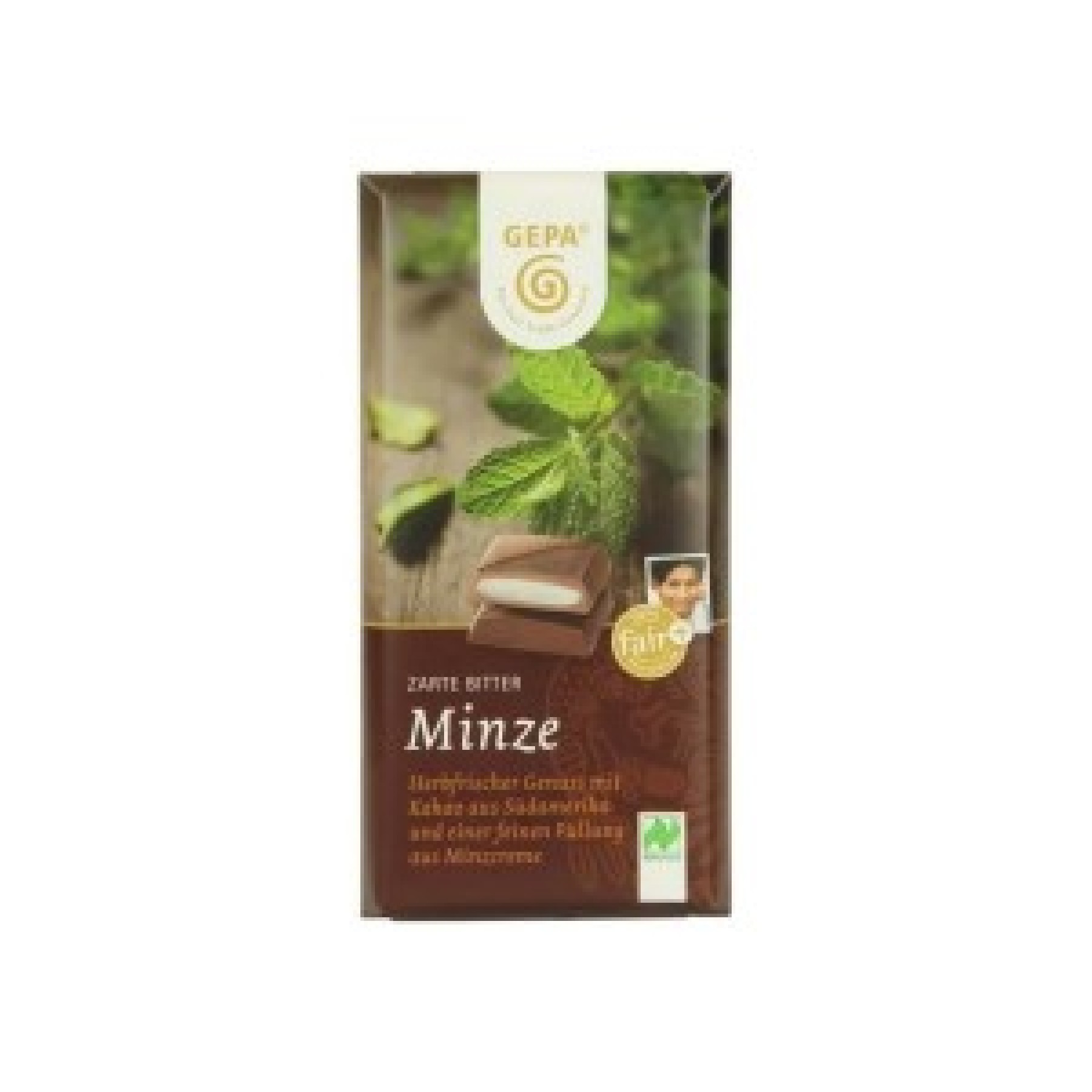 ECO/BIO Ciocolata amaruie cu menta 80gr