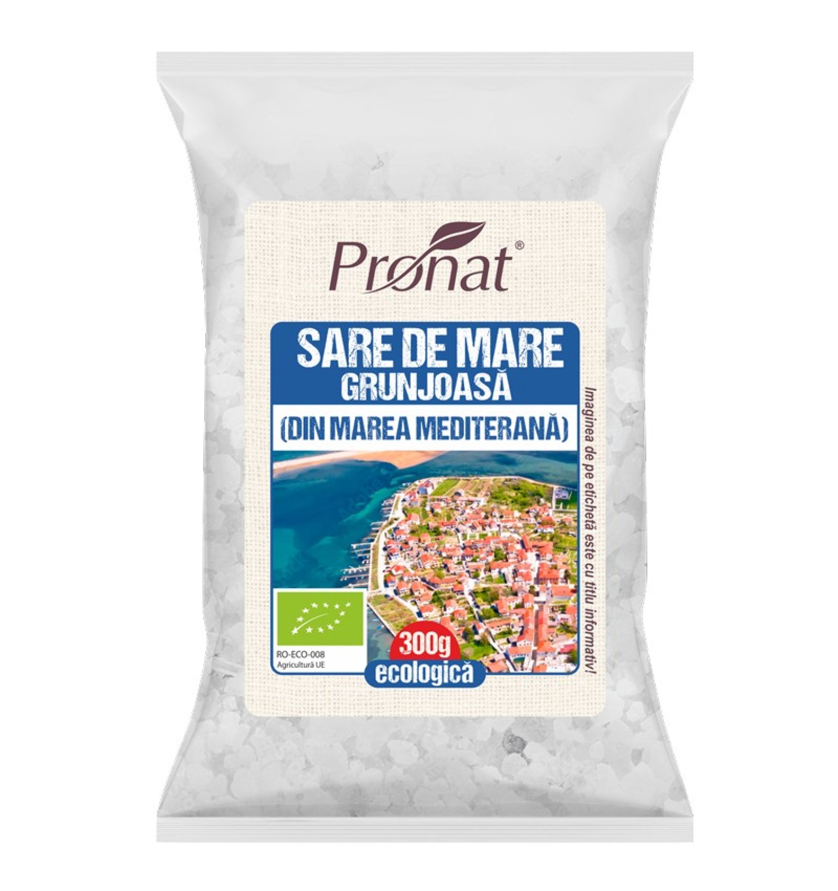 ECO/BIO Sare de la Marea Mediterna 500gr, Grunjoasa
