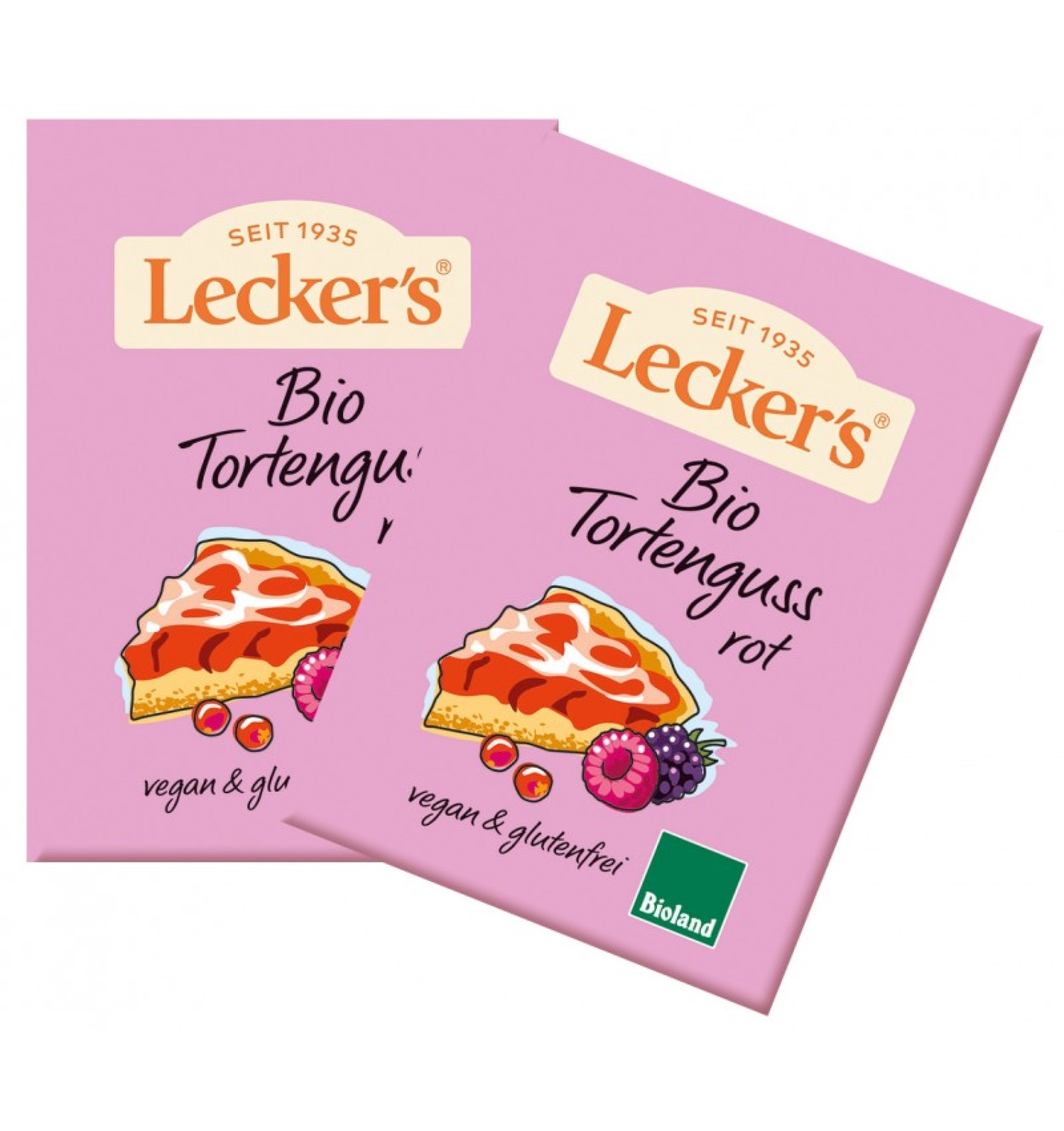 ECO/BIO Glazura de gelatina rosie, 2x10g