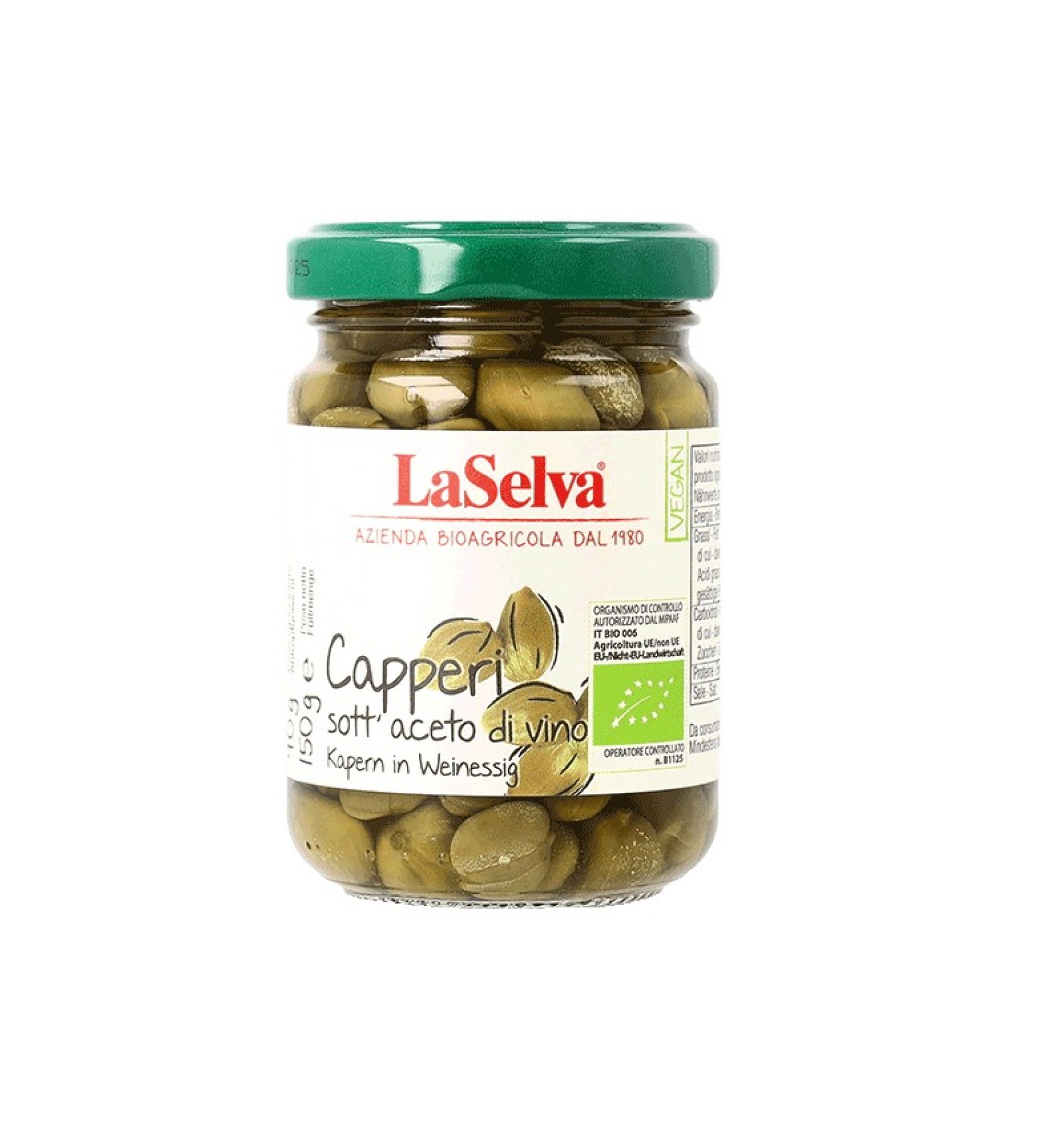 ECO/BIO Capere in otet 150gr
