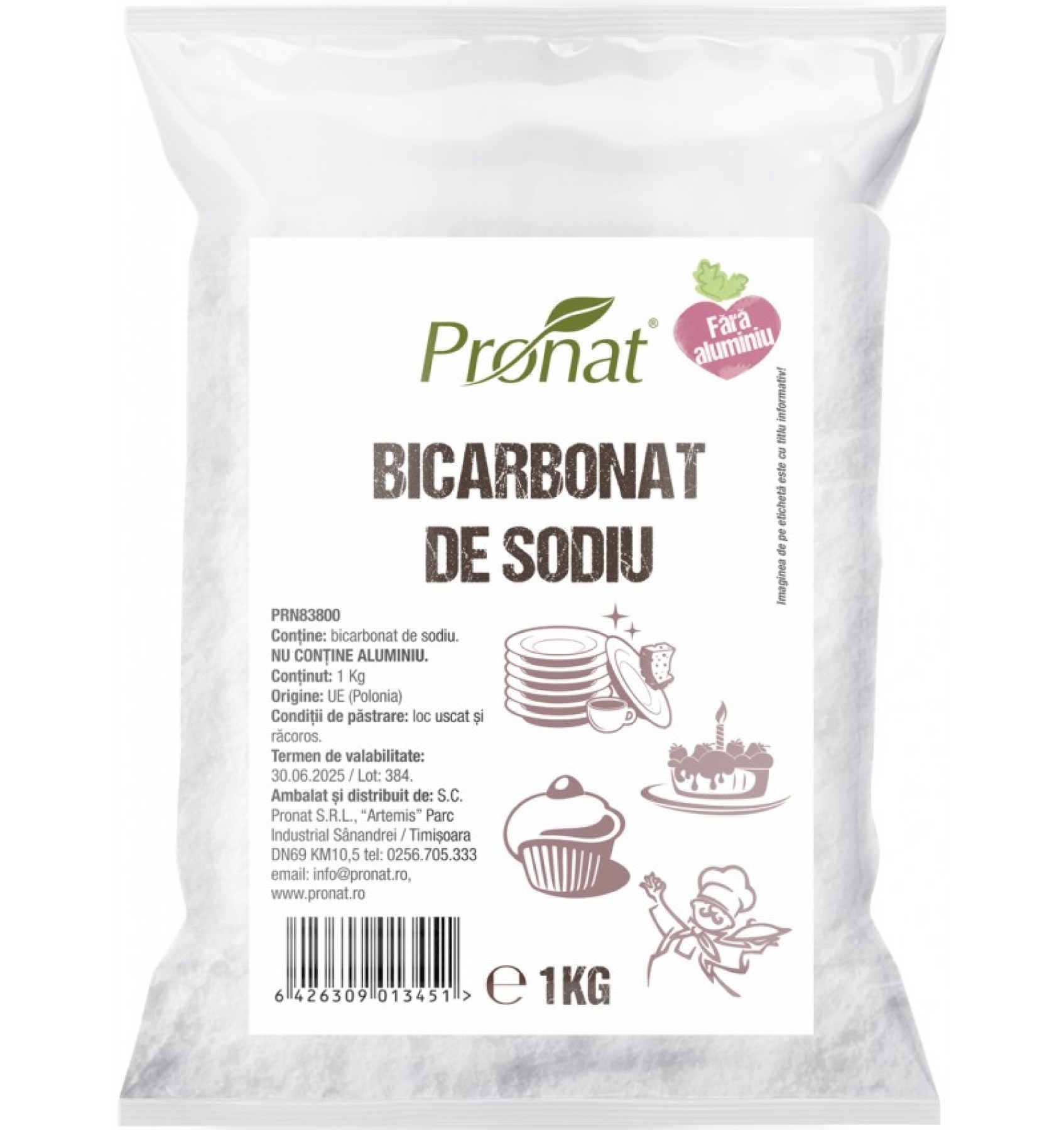 Bicarbonat de sodiu, 1kg