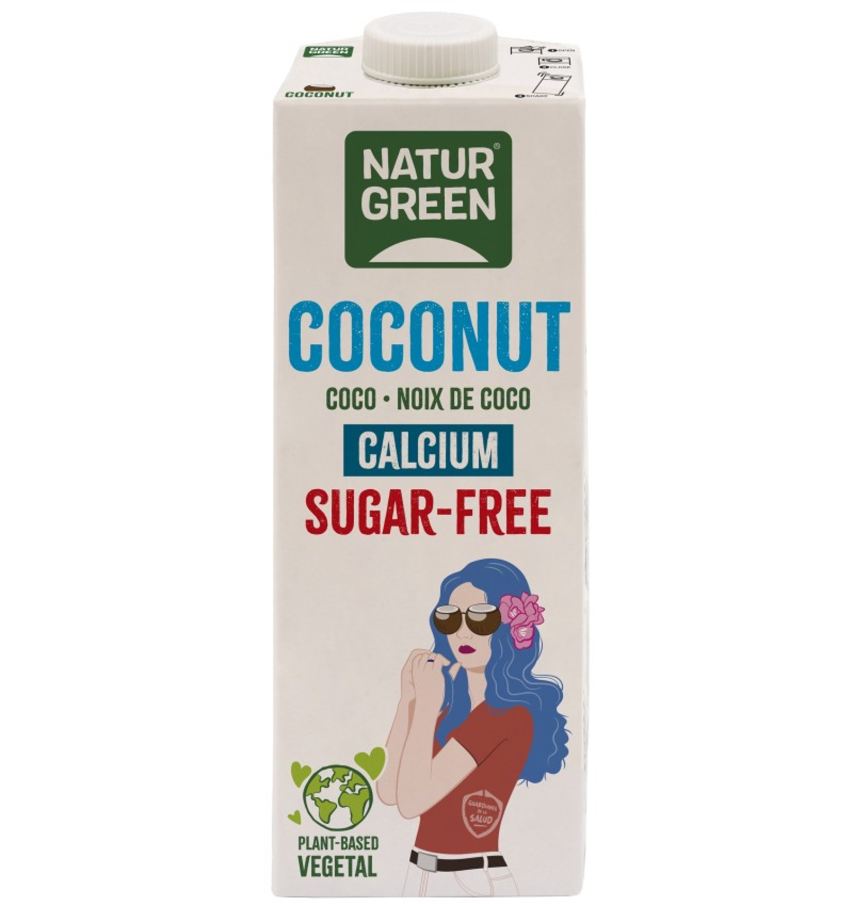 Bautura vegetala de cocos cu calciu, fara zahar 1l