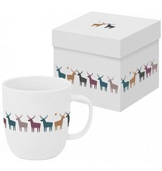 Cana de portelan 0.4l in cutie de cadou, Pure Deers