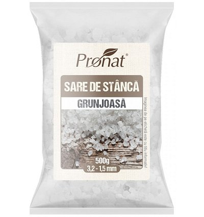 Sare de stanca grunjoasa 3,2 - 1,5mm, 500g