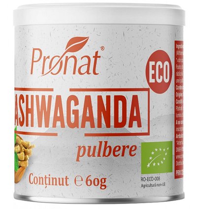 ECO/BIO Ashwaganda pulbere 60gr