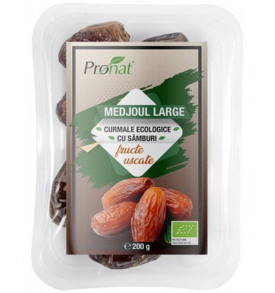 ECO/BIO Curmale cu samburi Medjoul Large, 200gr