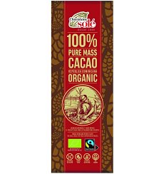 ECO/BIO Ciocolata neagra 100% cacao 25g