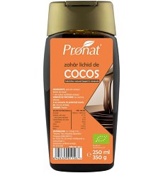 Zahar lichid de cocos, bio, 250 ml /350 g